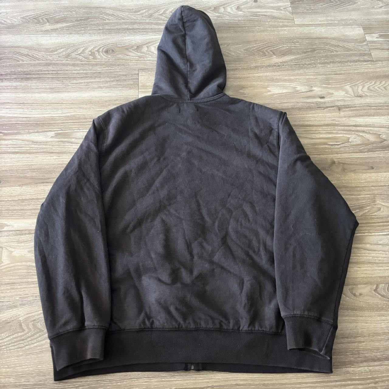 Vintage Crazy Vintage Y2K/2000s Black Blank Sherpa Lined Essential Zip Up Hoodie! Size XL Size US XL / EU 56 / 4 - 8 Thumbnail
