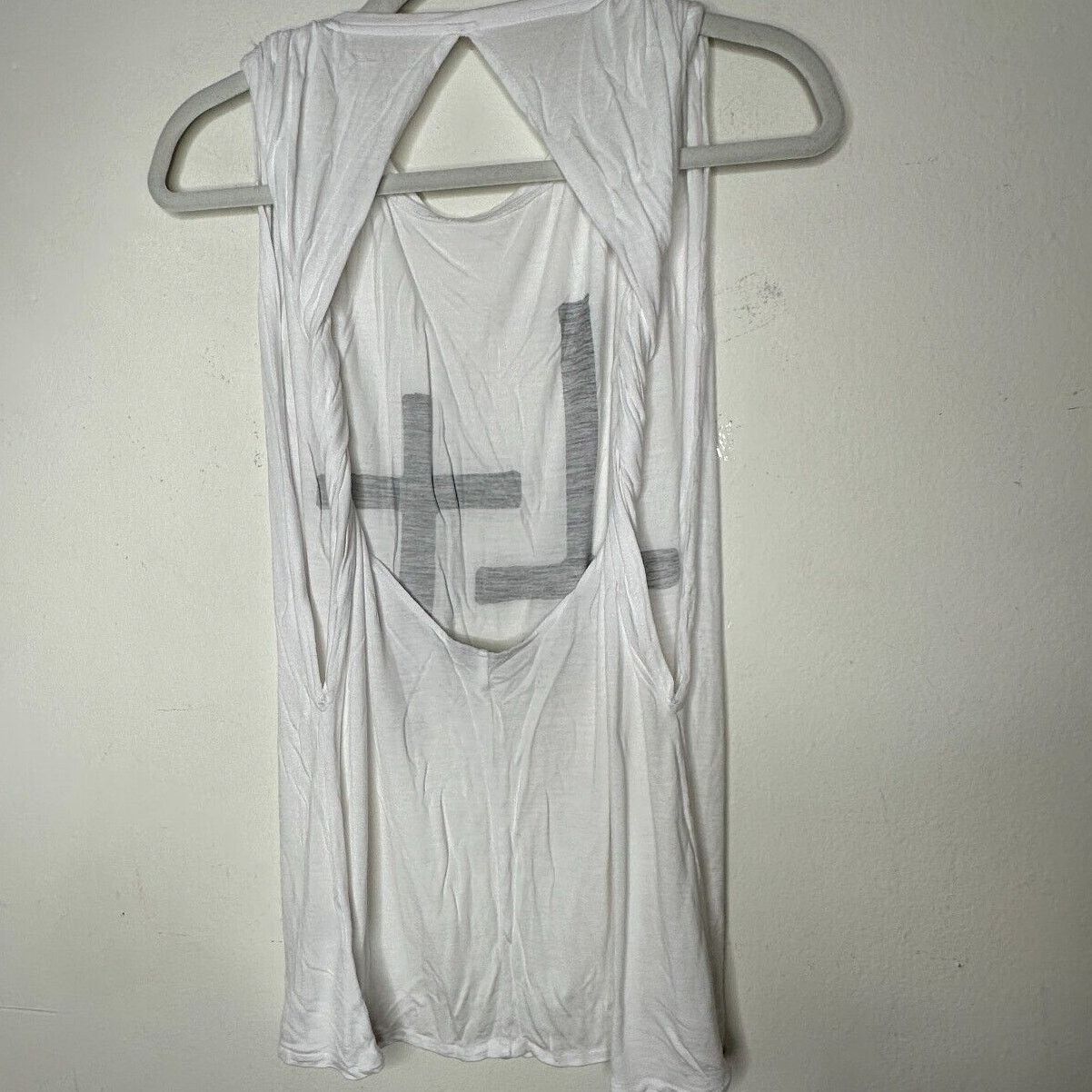 Other RARE Stylestalker White Crew Cross Twisted Open Back Tee 8 Size M / US 6-8 / IT 42-44 - 4 Thumbnail