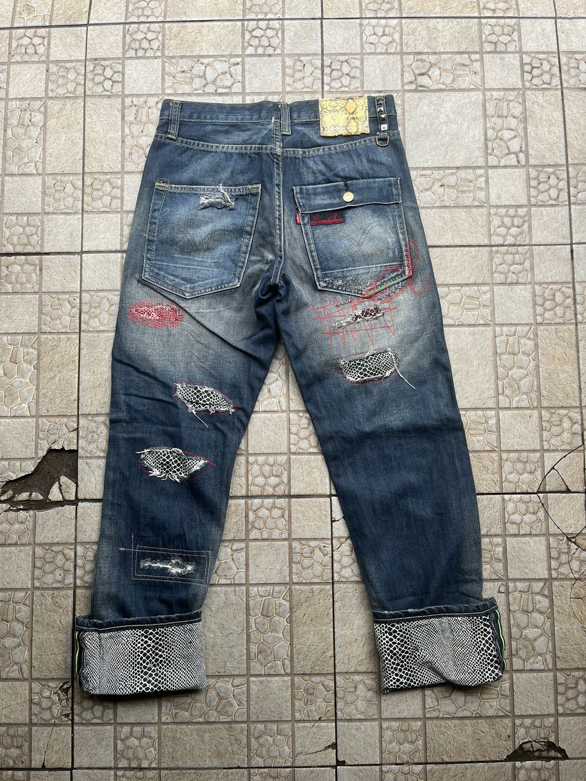 Levi's Vintage Clothing Levis Clot 505 Pyton Rework Washed Size US 30 / EU 46 - 3 Thumbnail