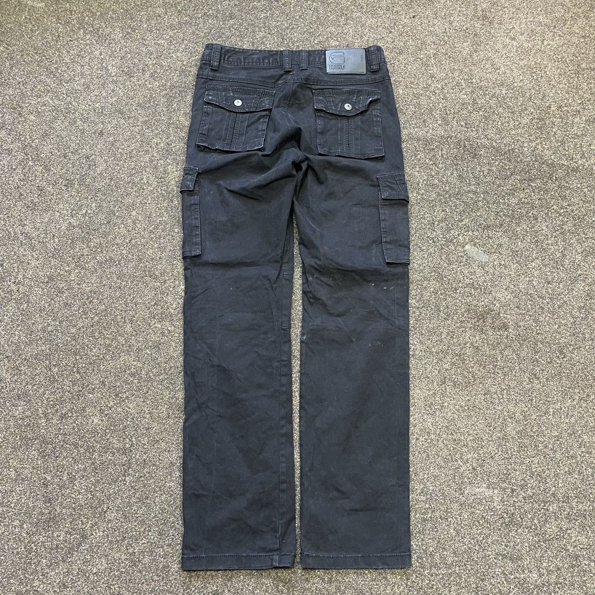 Vintage Vintage Y2K Baggy Cargo Pants Wide Leg Distressed Workwear Size 34" / US 12 / IT 48 - 2 Thumbnail