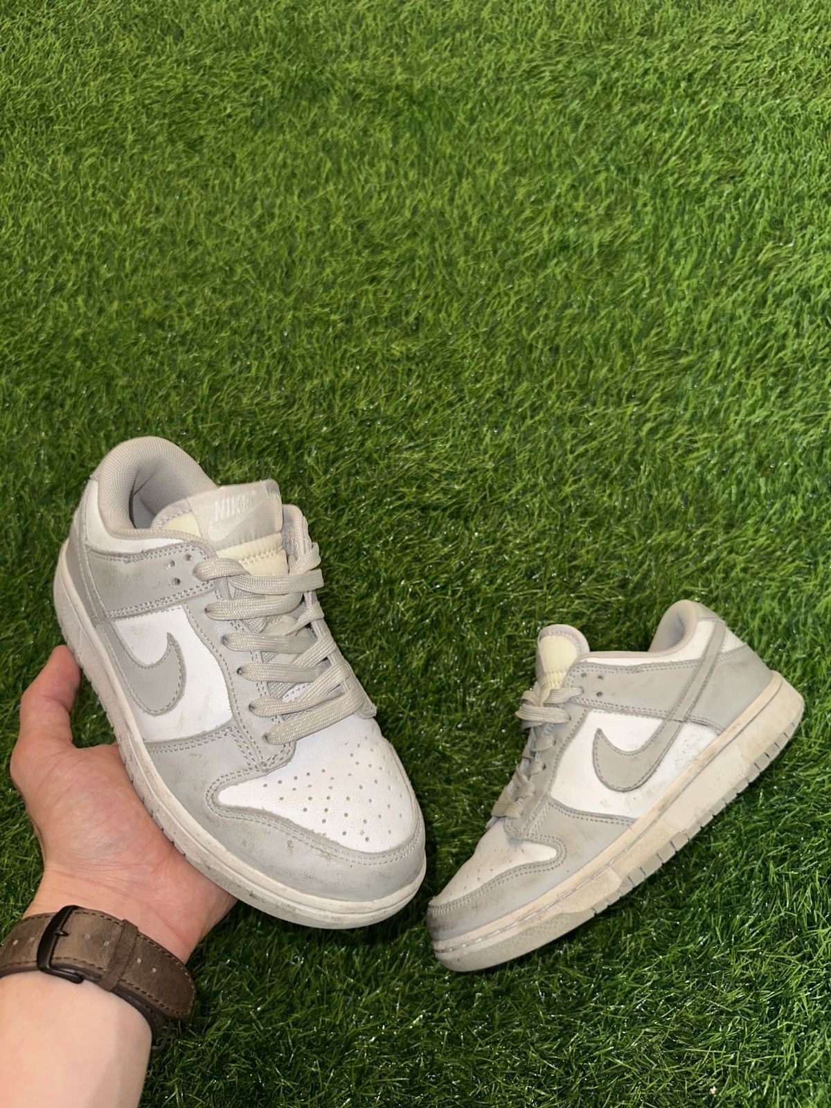 Nike Nike dunk low grey fog sneaker shoes size 5.5 Size US 5.5 / EU 38 - 1 Thumbnail