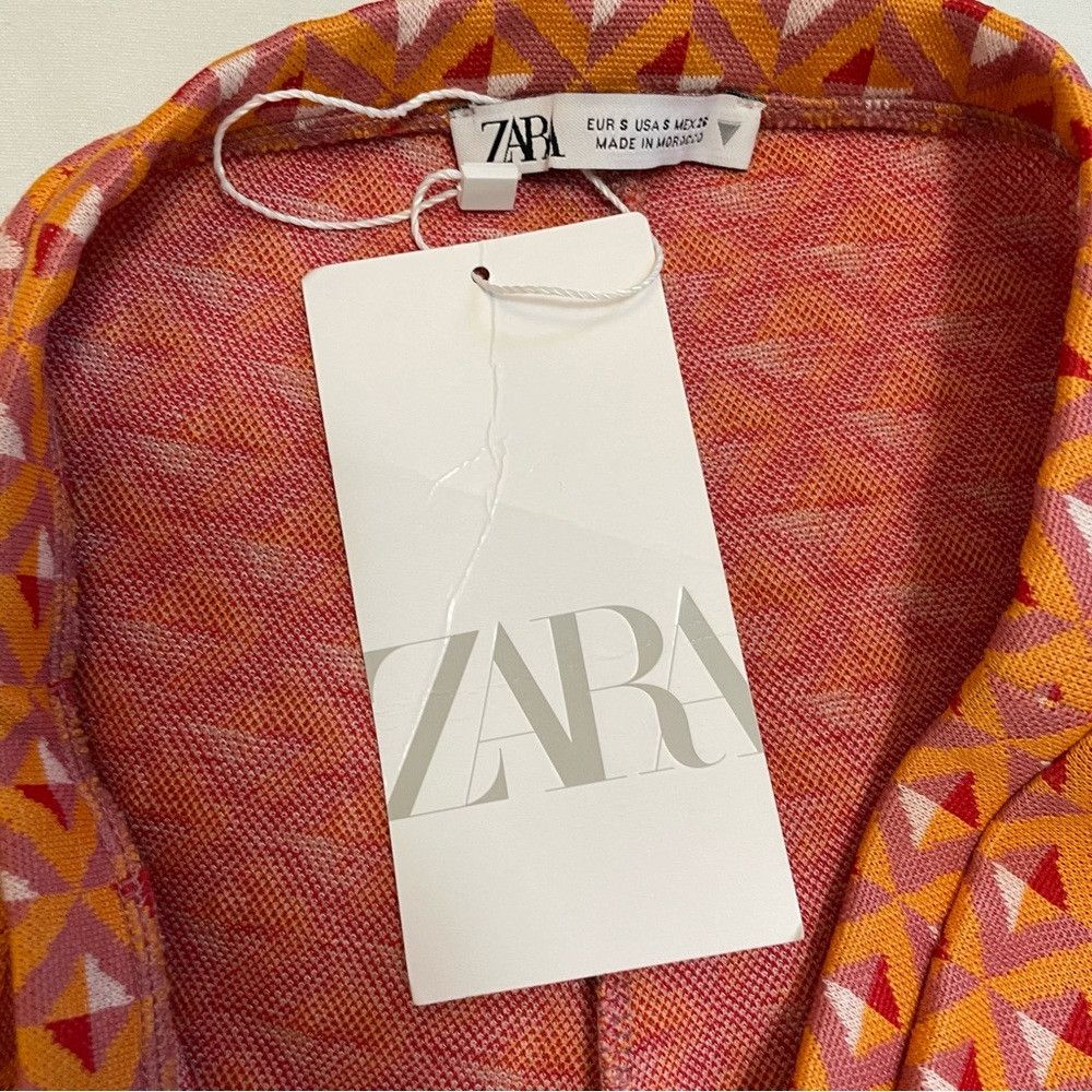 Zara NWT New ZARA Jacquard Knit Geometric Print Pull On Flare Or Size 27" / US 4 / IT 40 - 7 Thumbnail