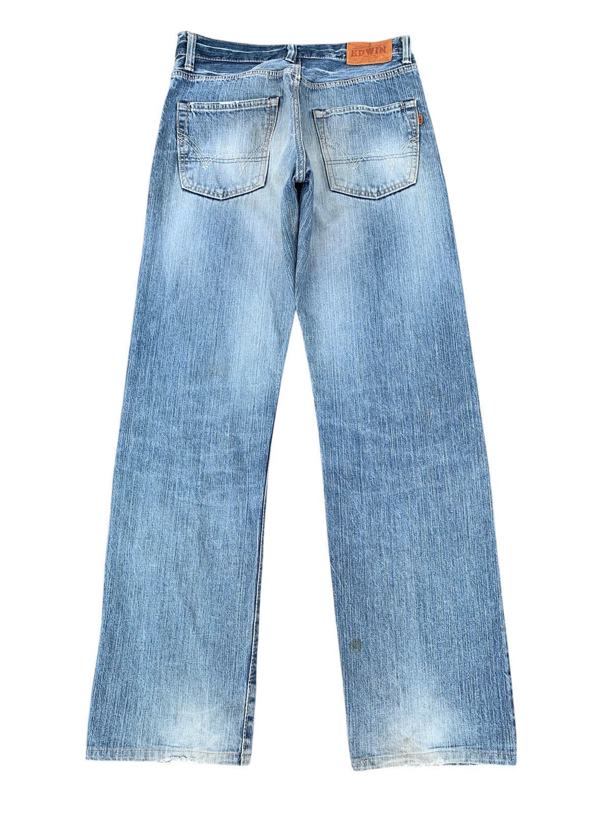 Kapital VINTAGE EDWIN 505Z SELVEDGE BAGGY RUSTY DISTRESSED DENIM Size US 31 - 2 Thumbnail