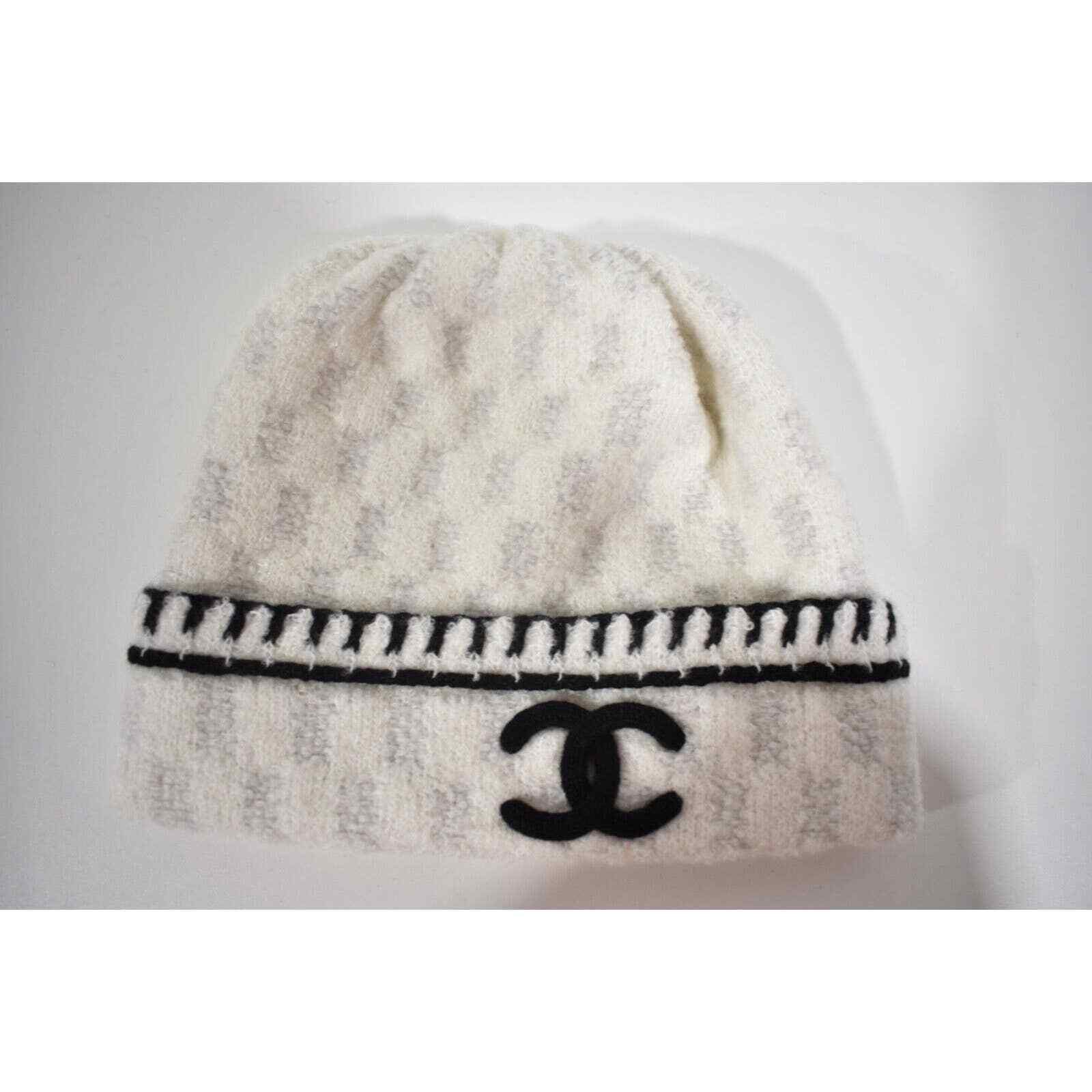 Chanel Chanel Cashmere Wool Silk CC Logo Beanie Winter Hat Cloche Size ONE SIZE - 3 Thumbnail