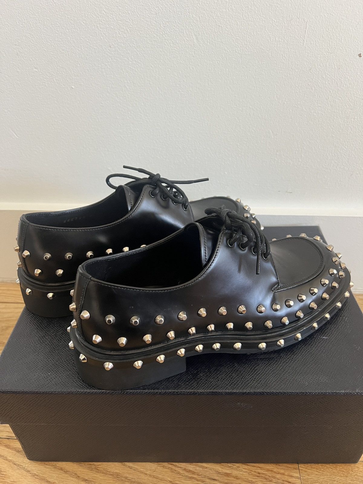 Prada Studded leather shoes Size US 6 / EU 39 - 6 Thumbnail