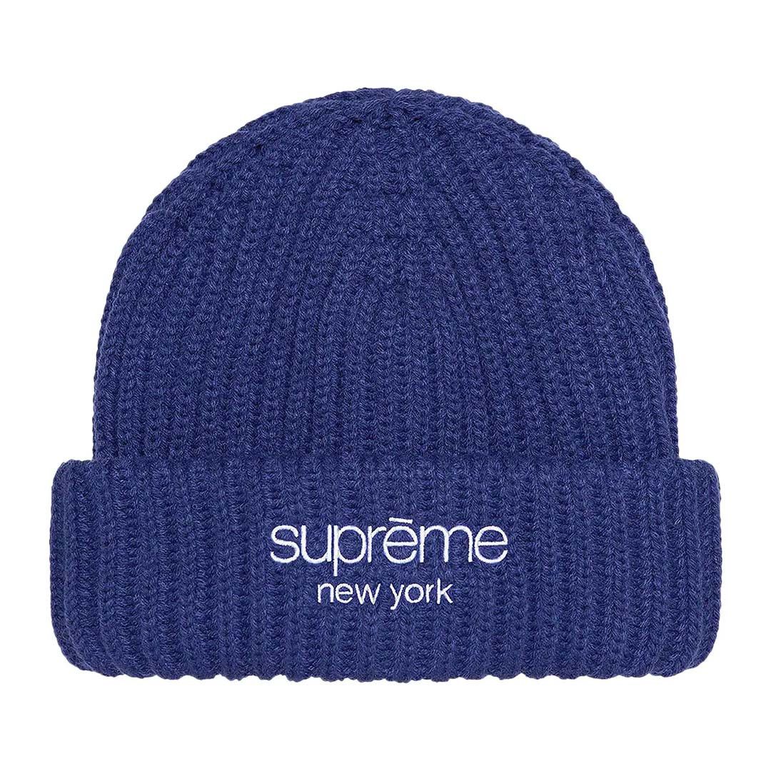 Supreme Supreme Classic Logo Chunky Ribbed Beanie | Grailed
