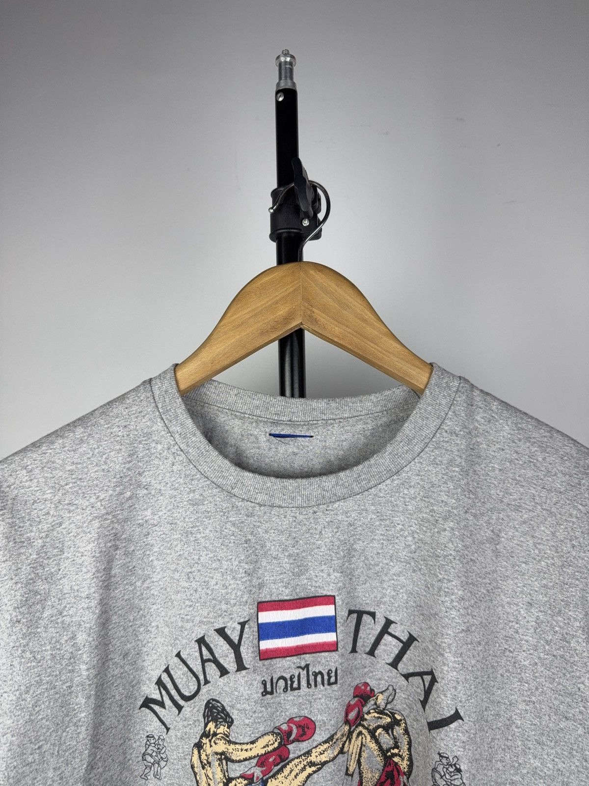 Vintage Vintage 90s Retro Muay Thai Kick Boxing Graphic Tee T-Shirt Size US L / EU 52-54 / 3 - 2 Thumbnail