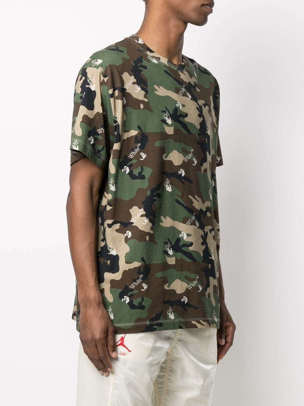Off-White Camo All Over Logo Oversized T-Shirt Size US M / EU 48-50 / 2 - 3 Thumbnail