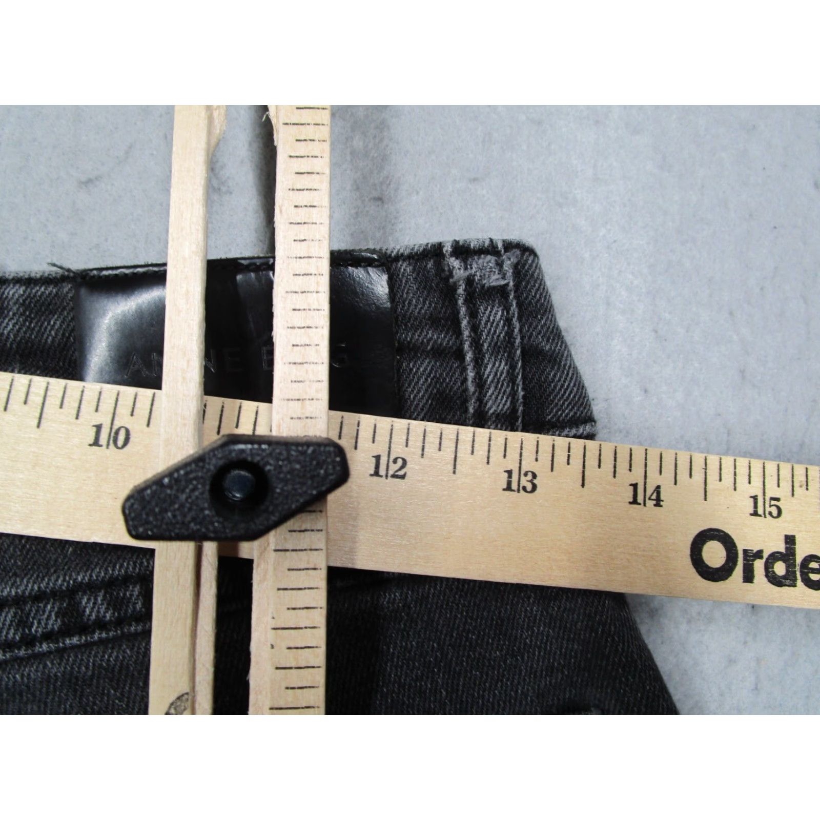 Vintage Annie Bing Jeans Womens Gray Mid Rise Button Fly Denim 26x26 Regular Cotton Blend Spandex - Made in Turkey City Motorcycle Designer Size 28" / US 6 / IT 42 - 7 Thumbnail