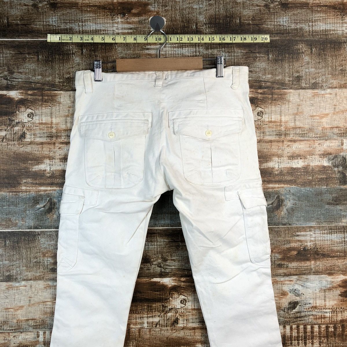 Vintage Authentic White utility tactical cargo vintage Pants #A2384 Size US 31 - 16 Thumbnail