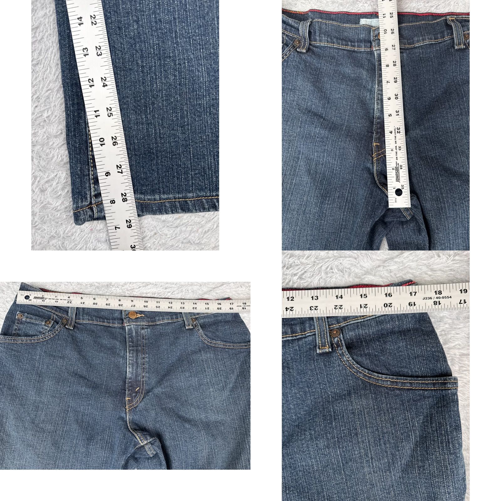 Levi's Levi's Jeans Women 550 Mid Bootcut Denim Blue 34x29 Relaxed 16 Cotton Blend 5-Pocket Distressed Size 38" / US 16 / IT 52 - 8 Thumbnail