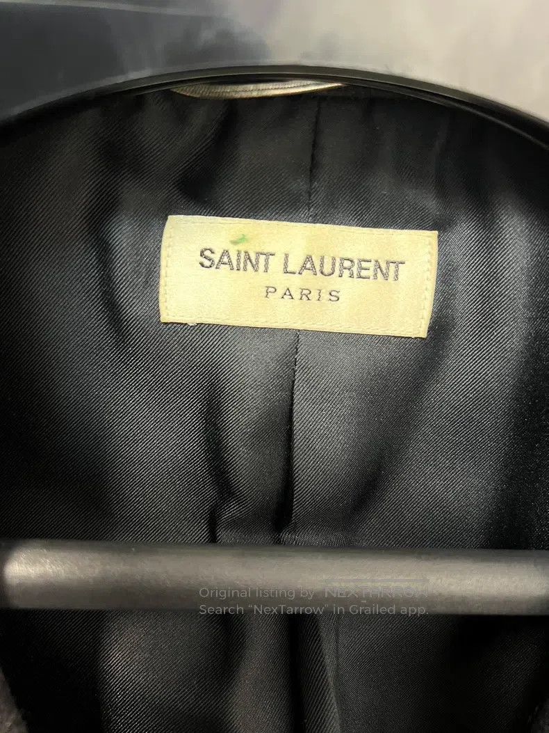 Saint Laurent Paris Saint Laurent Paris Dark Gray Two-button Wool Blazer Size US M / EU 48-50 / 2 - 3 Thumbnail
