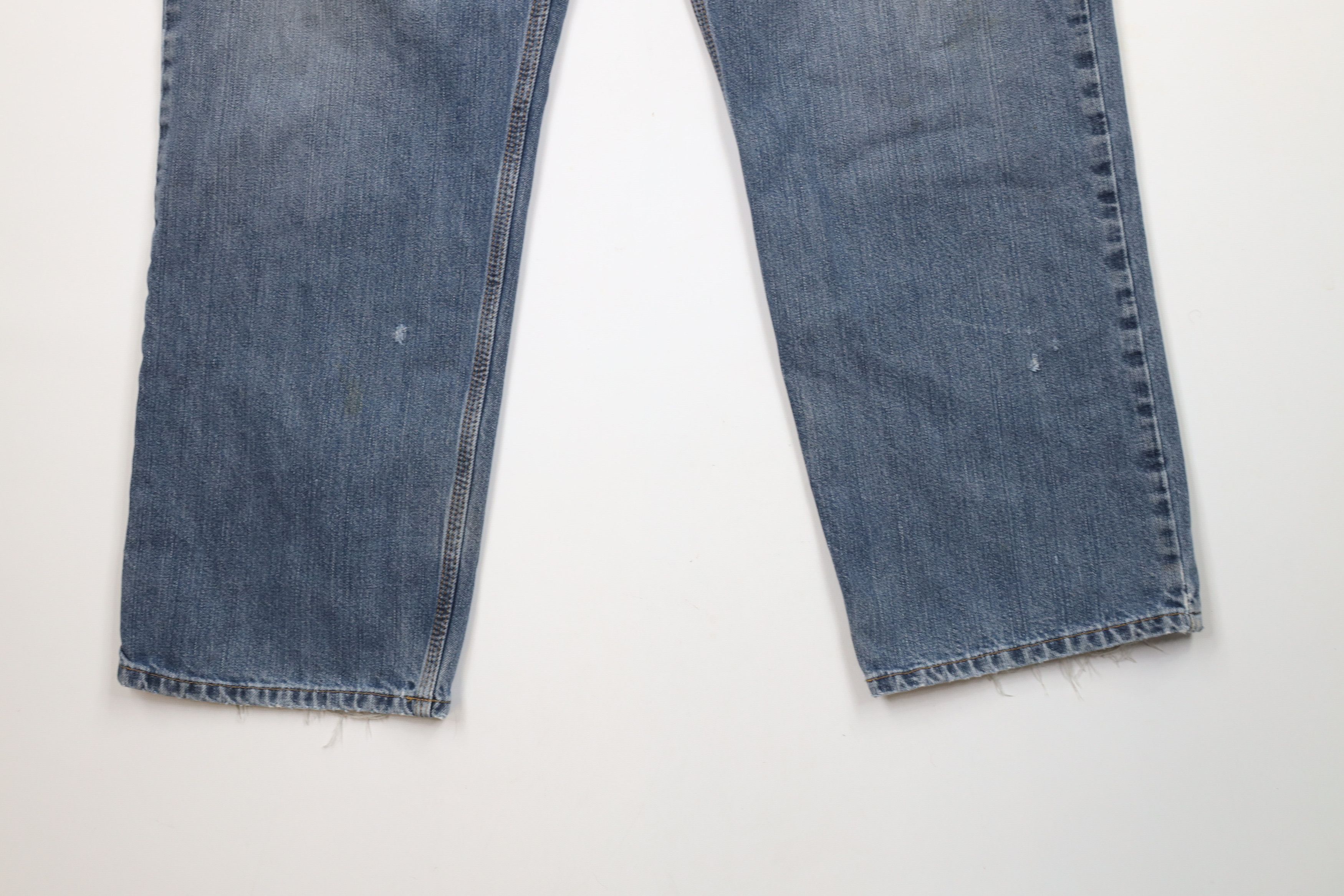 Carhartt × Vintage Vintage Carhartt Distressed Relaxed Fit Denim Jeans Blue Size US 40 / EU 56 - 4 Thumbnail
