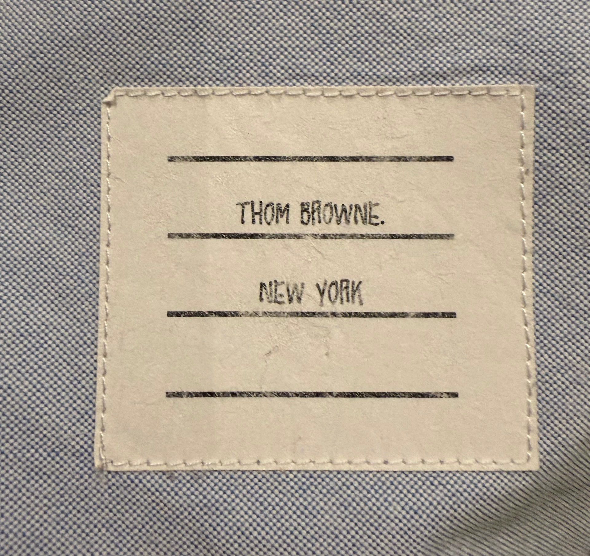 Thom Browne Thom Browne Women's Blue Placket 3-Color Logo Shirt Size40 Size S / US 4 / IT 40 - 4 Thumbnail
