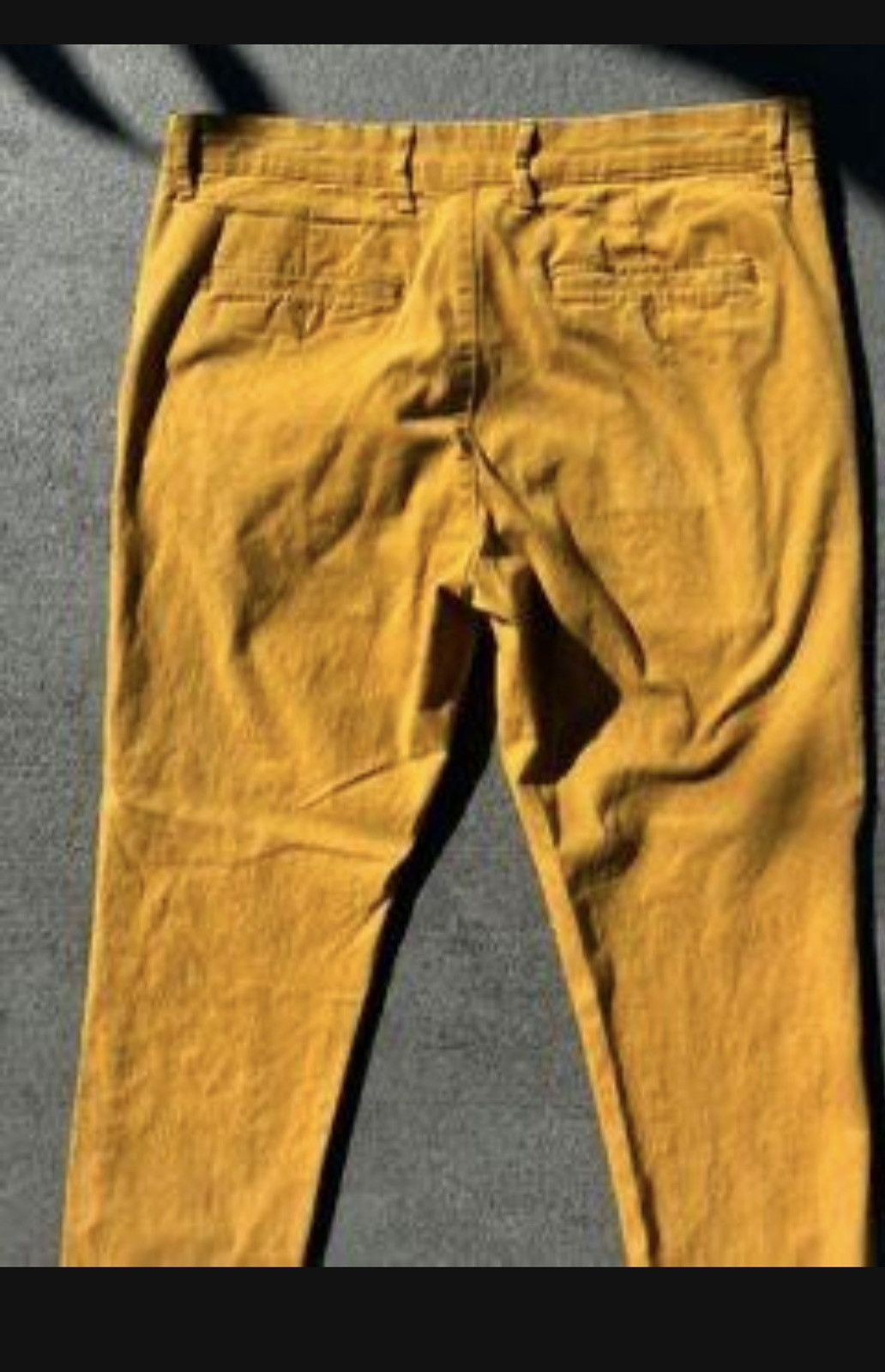 Other Mustard Yellow Slim Fit Chino Denim Men Size 31W X 28 L Size US 31 - 5 Thumbnail