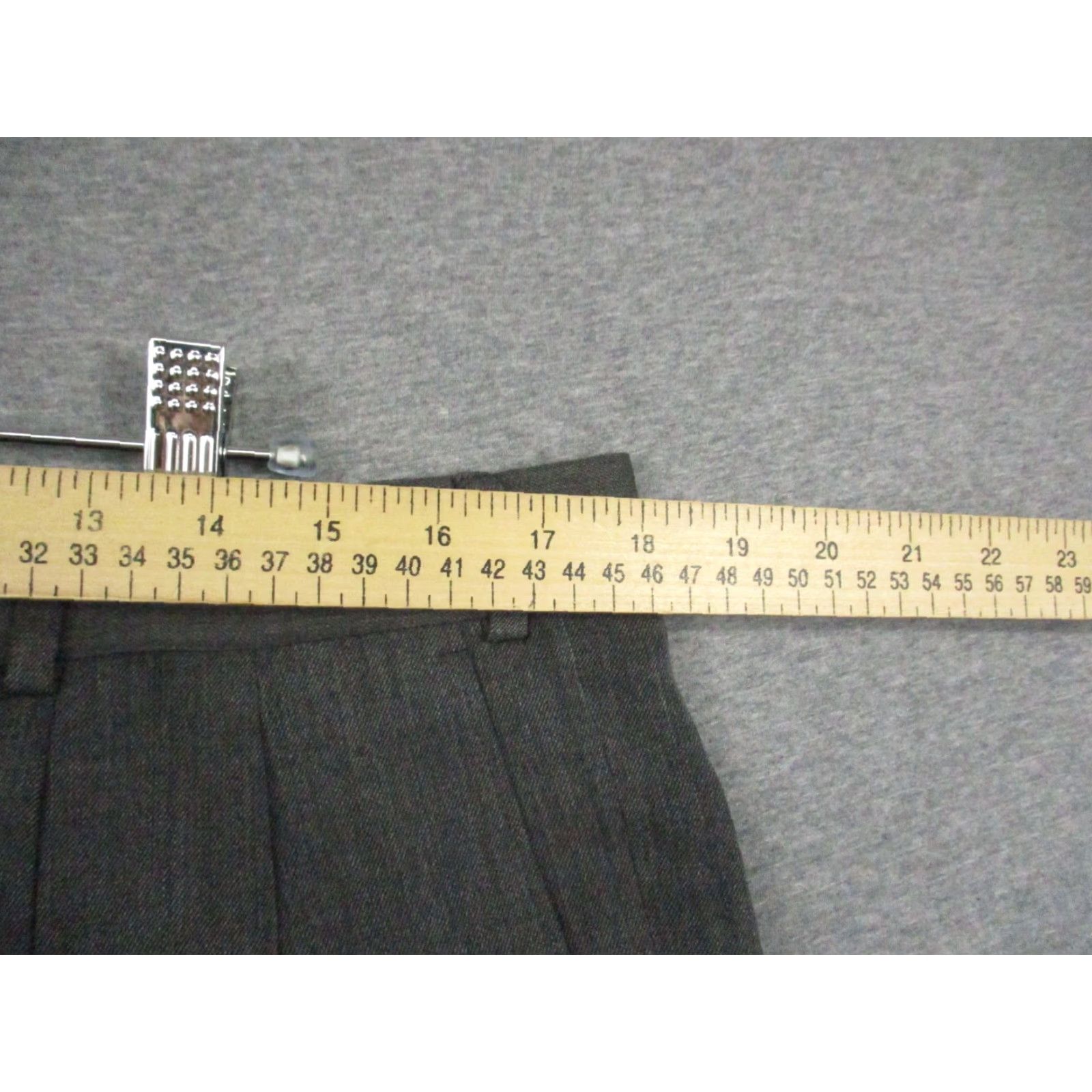 Brooks Brothers Brooks Brothers Mens Dress Pants Gray Wool Stretch 36R Pleated Cuffed Size US 36 / EU 52 - 7 Thumbnail