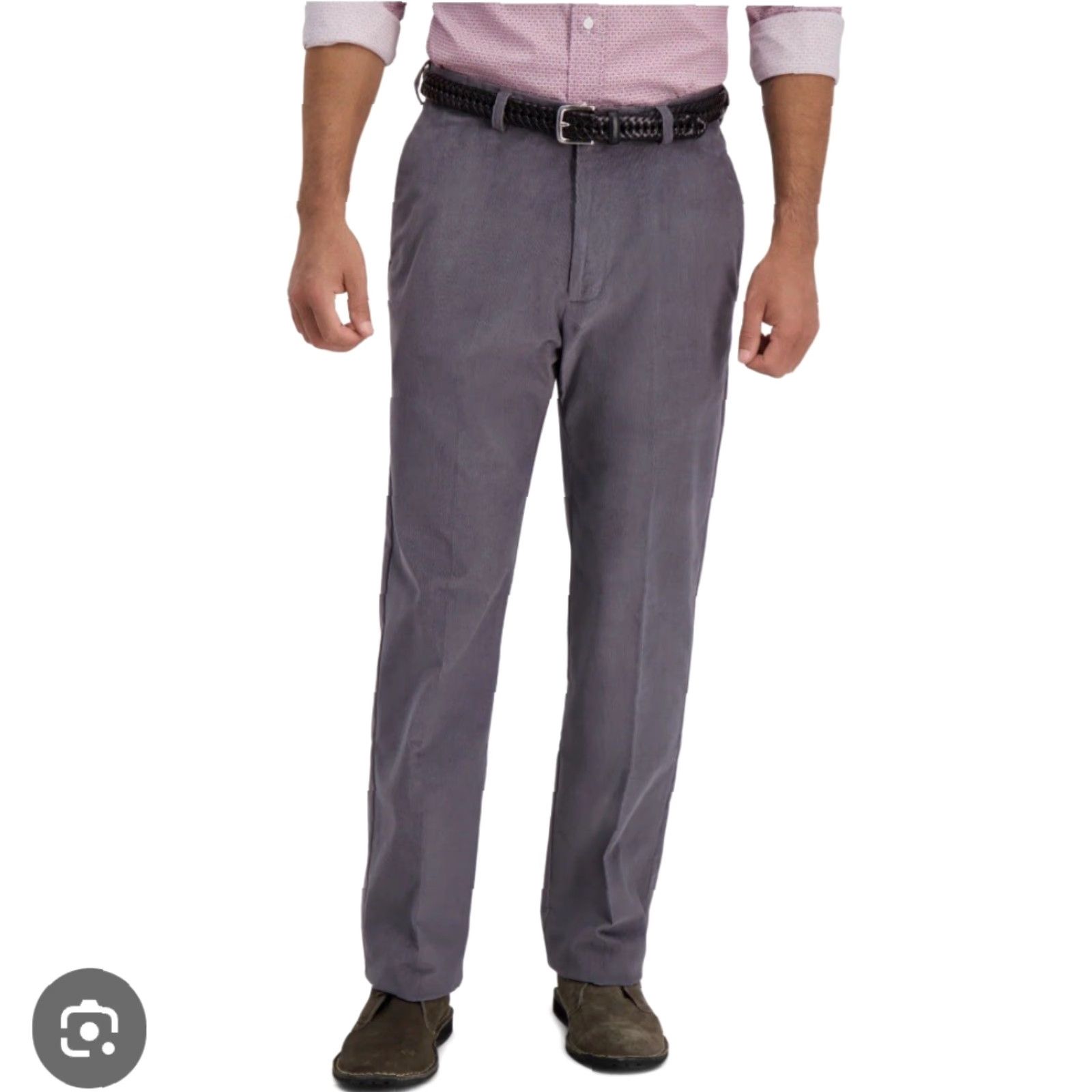 Haggar VINTAGE? No, use Haggar Corduroy Pants Men's 34x31 Gray Casual Flat Front Lightweight Preppy Size US 34 / EU 50 - 2 Thumbnail