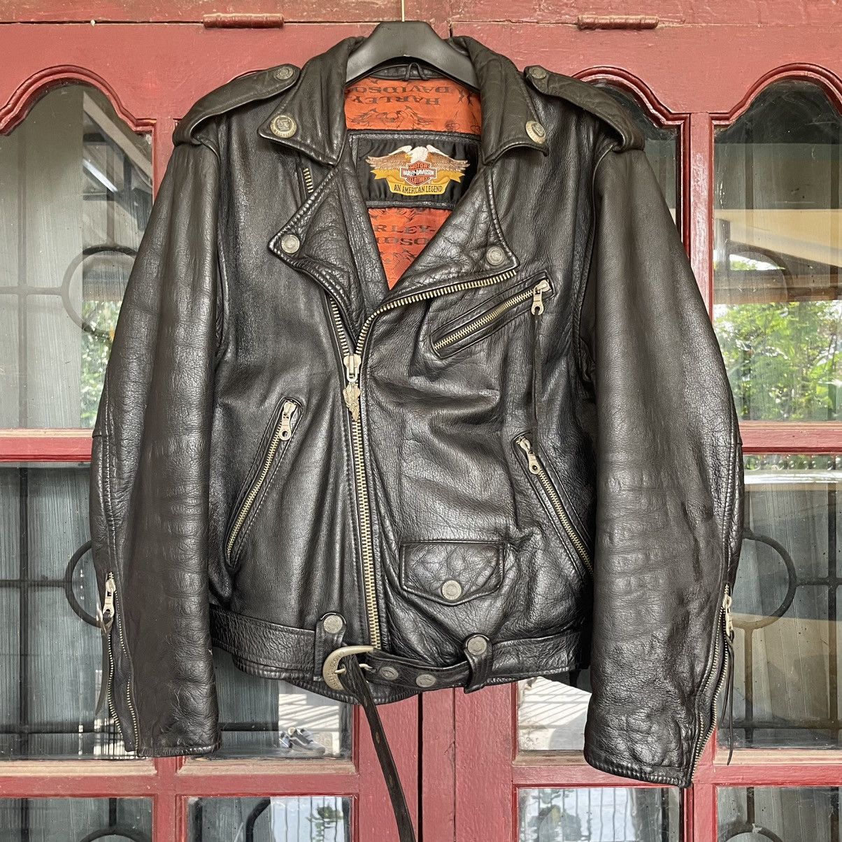 Harley Davidson Harley Davidson 00s - Classic Leather Biker Jacket Size US M / EU 48-50 / 2 - 9 Thumbnail