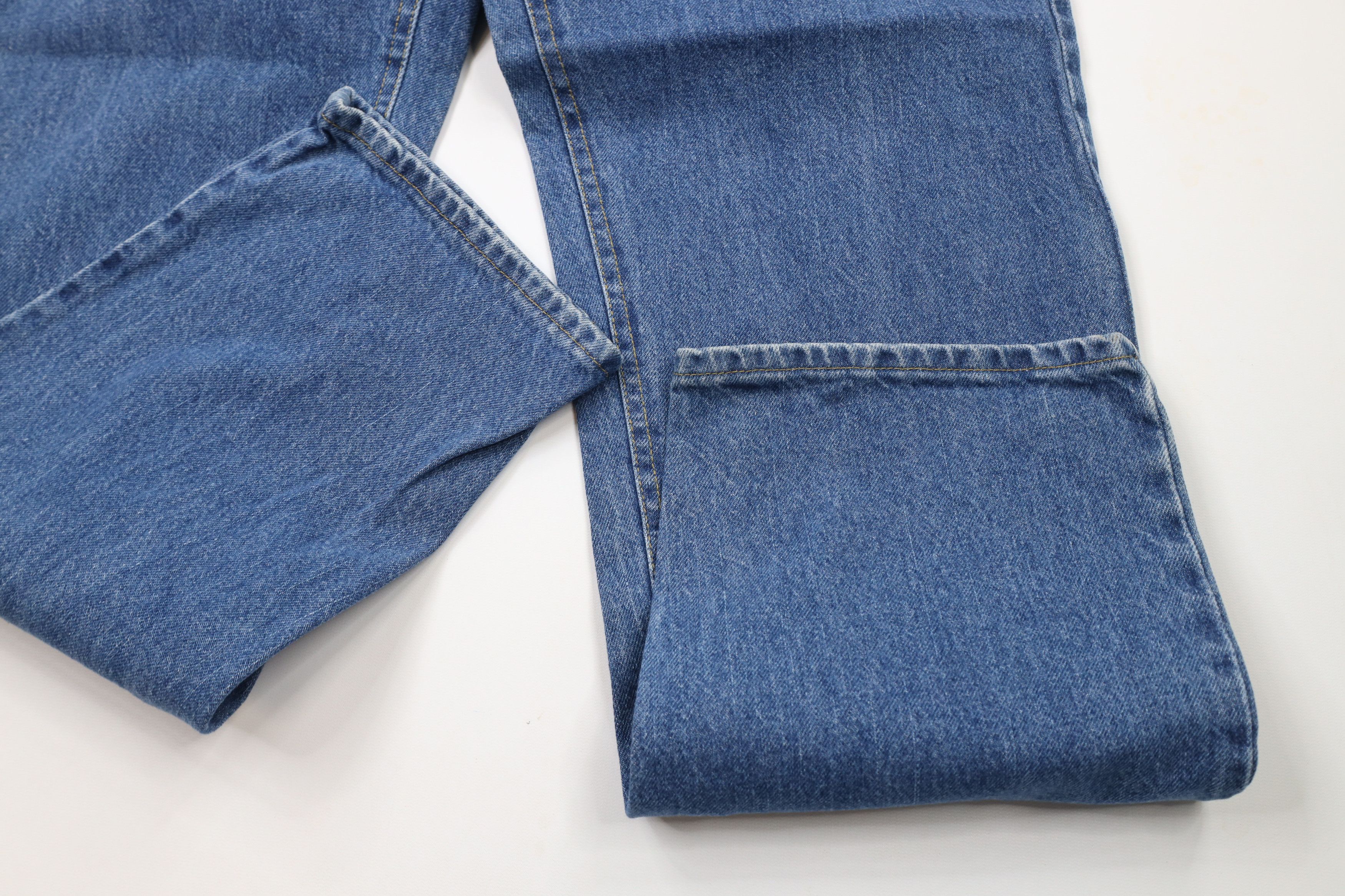 Lee × Vintage Vintage 90s Lee Straight Leg Denim Jeans Blue Cotton Size US 38 / EU 54 - 5 Thumbnail