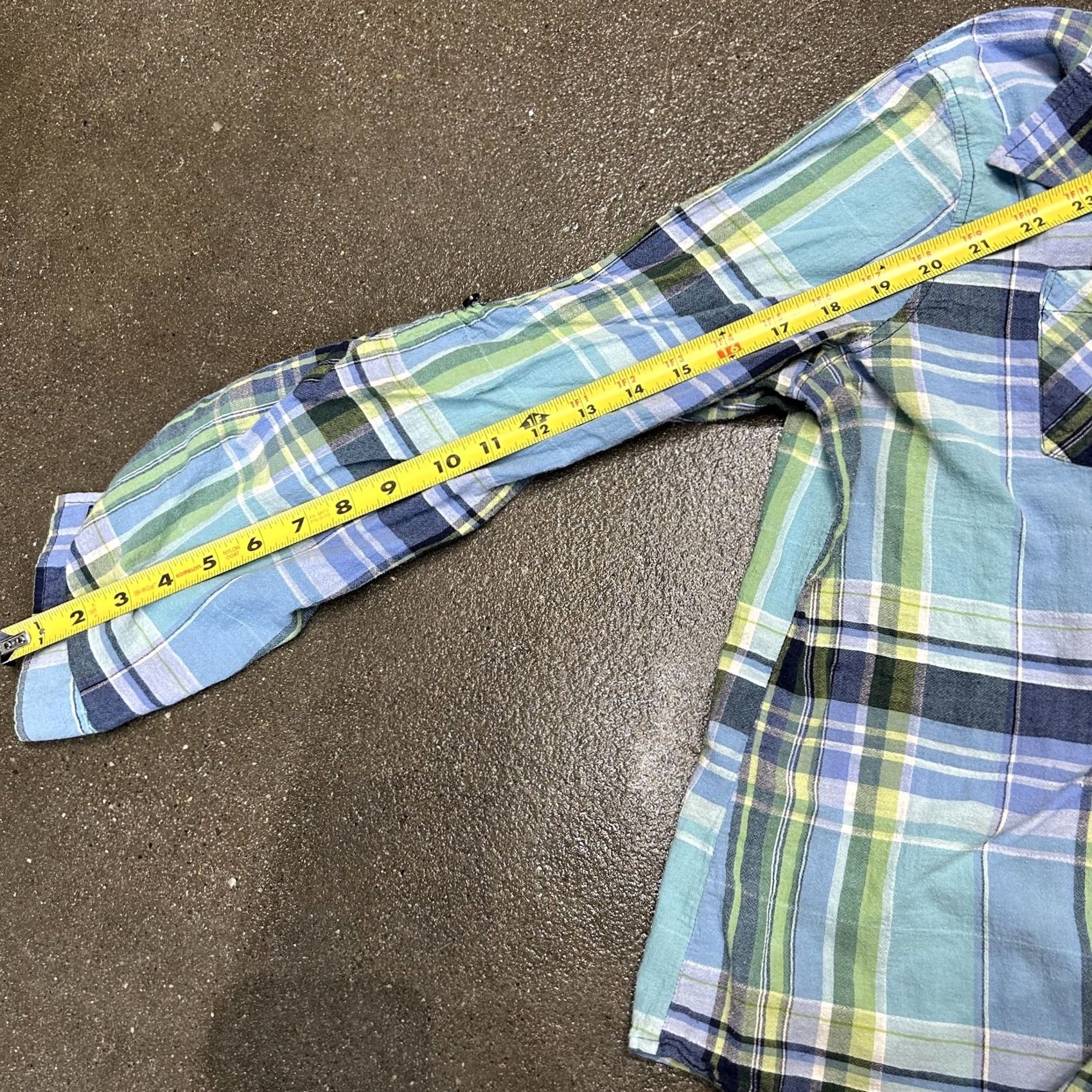 Mossimo VINTAGE Mossimo Supply Co Shirt Teens 2XL Blue Green Plaid Long Sleeve Button Up Casual Size US XXL / EU 58 / 5 - 6 Thumbnail
