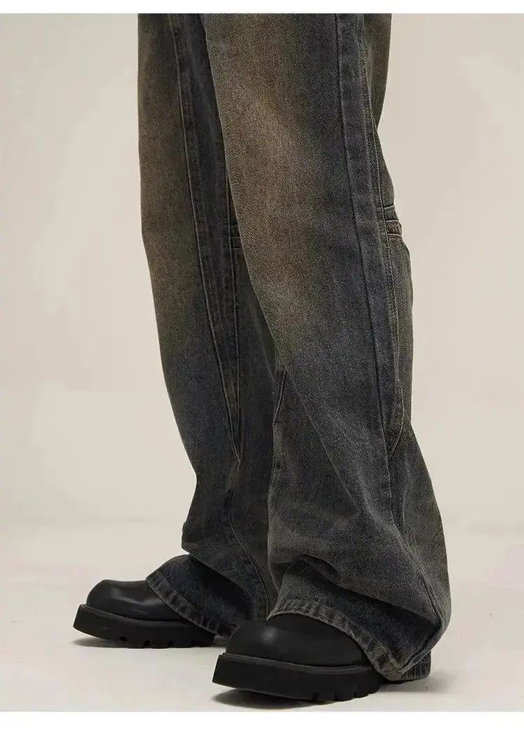 Japanese Brand Retro distressed washed jeans Size US 32 / EU 48 - 2 Thumbnail