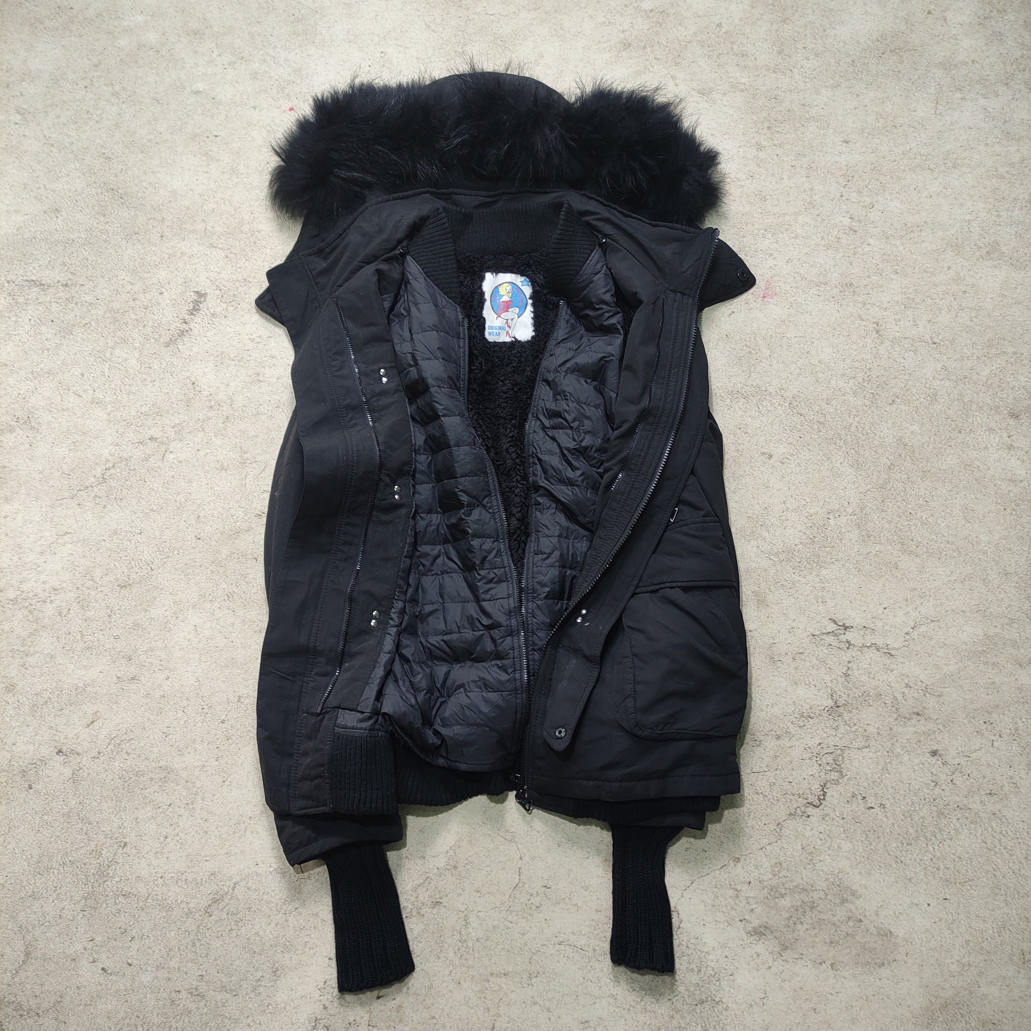 If Six Was Nine SLY Bondage Fur Raccoon Jacket 2000s L.G.B Size US M / EU 48-50 / 2 - 3 Thumbnail