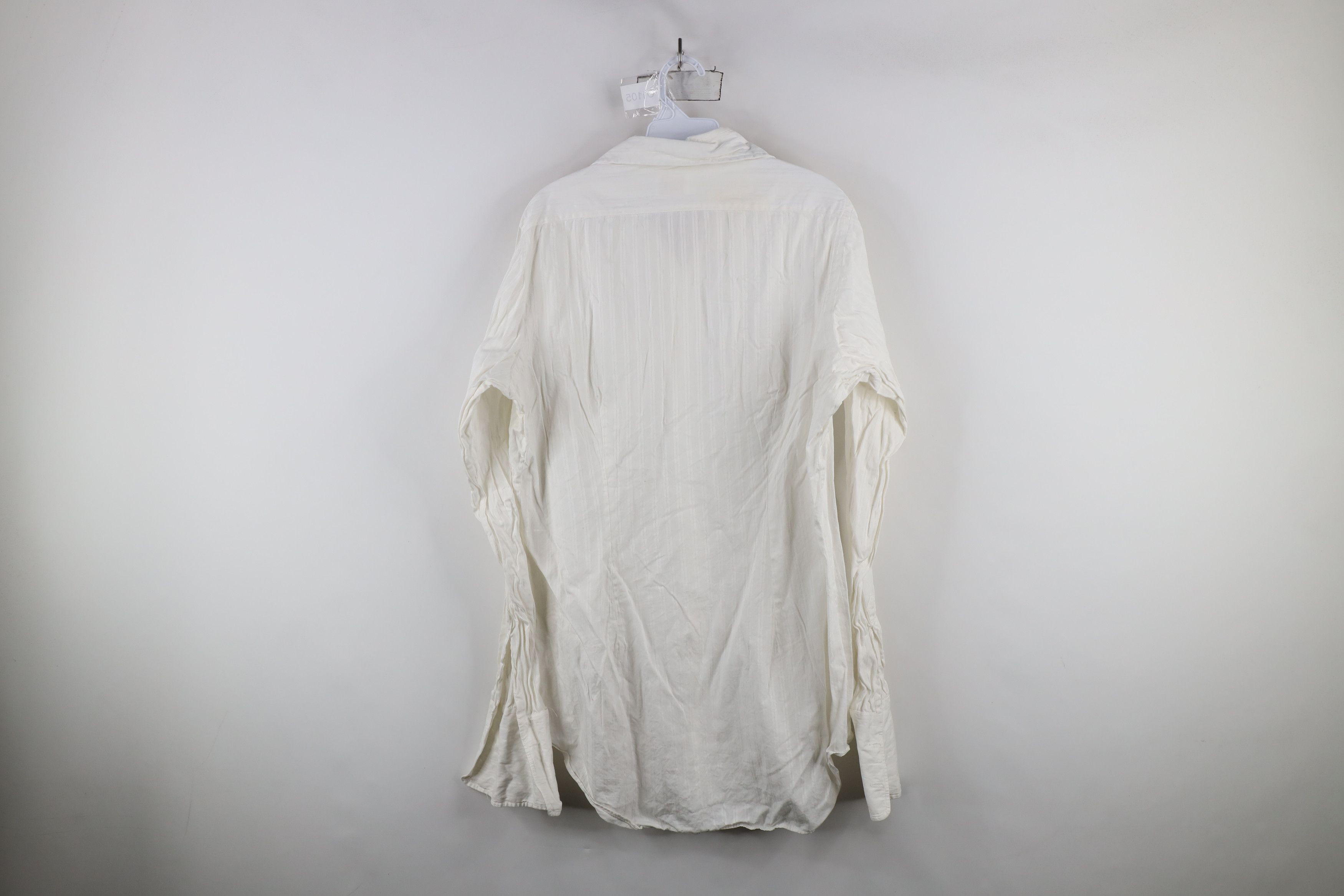 Vintage Vintage 70s Rockabilly French Cuff Button Shirt White USA Size US L / EU 52-54 / 3 - 11 Thumbnail