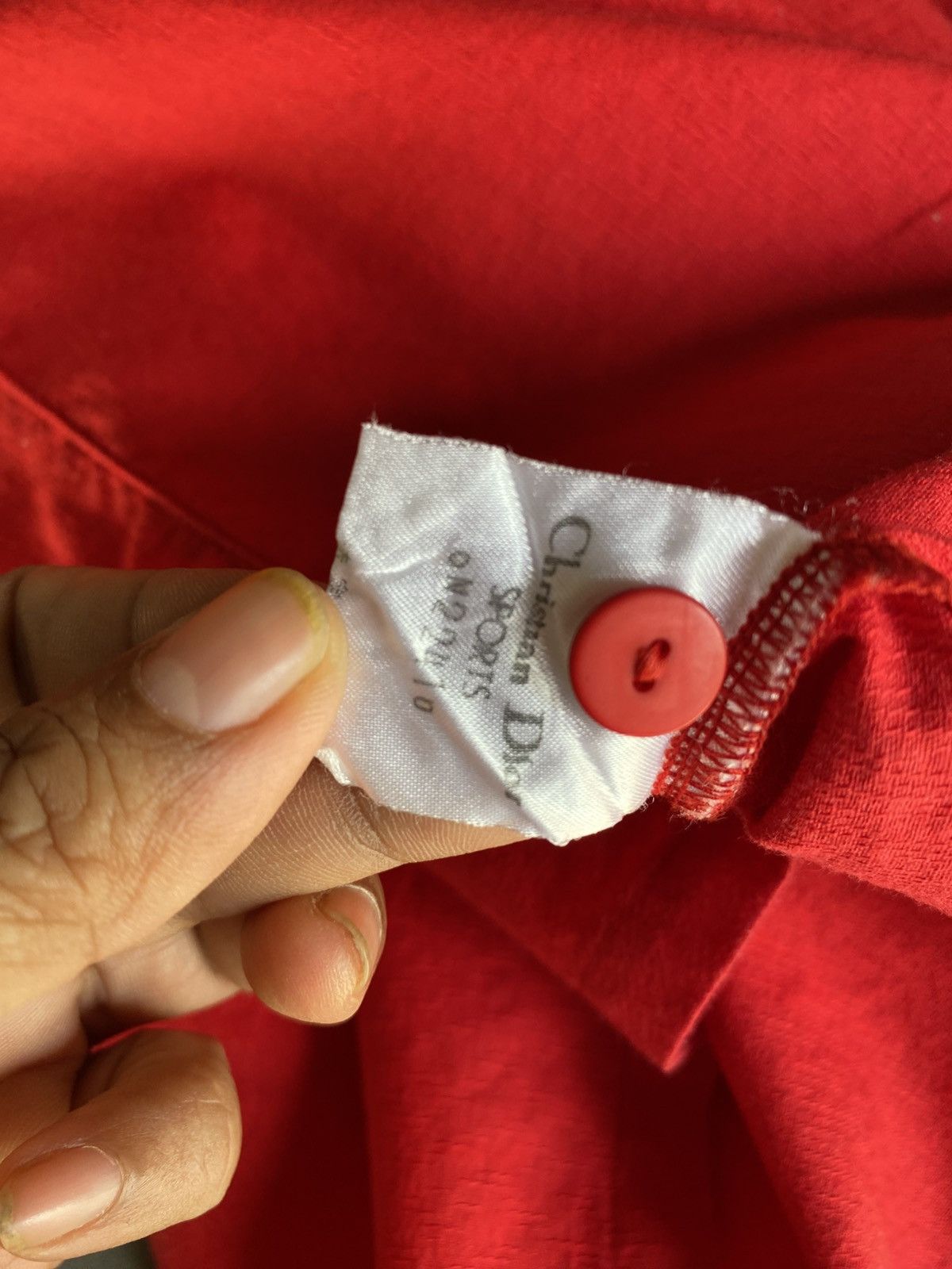 Dior Christian Dior Red Sleeveless Shirt Size S / US 4 / IT 40 - 4 Thumbnail