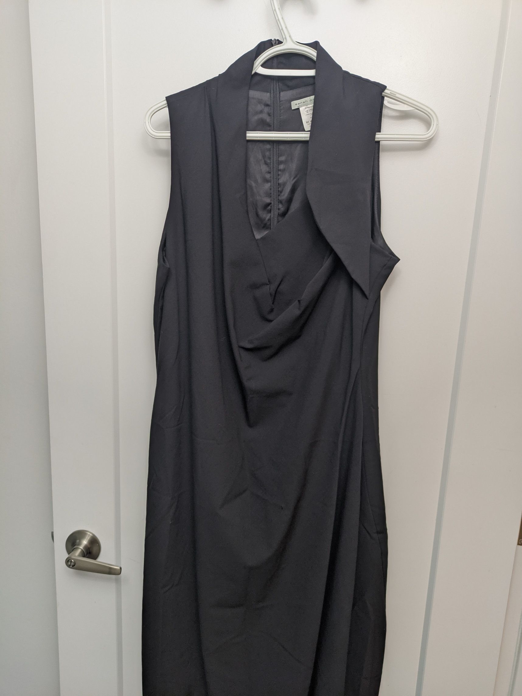 Sarah Pacini Asymmetrical Sculptural Midi Dress Size M / US 6-8 / IT 42-44 - 1 Thumbnail