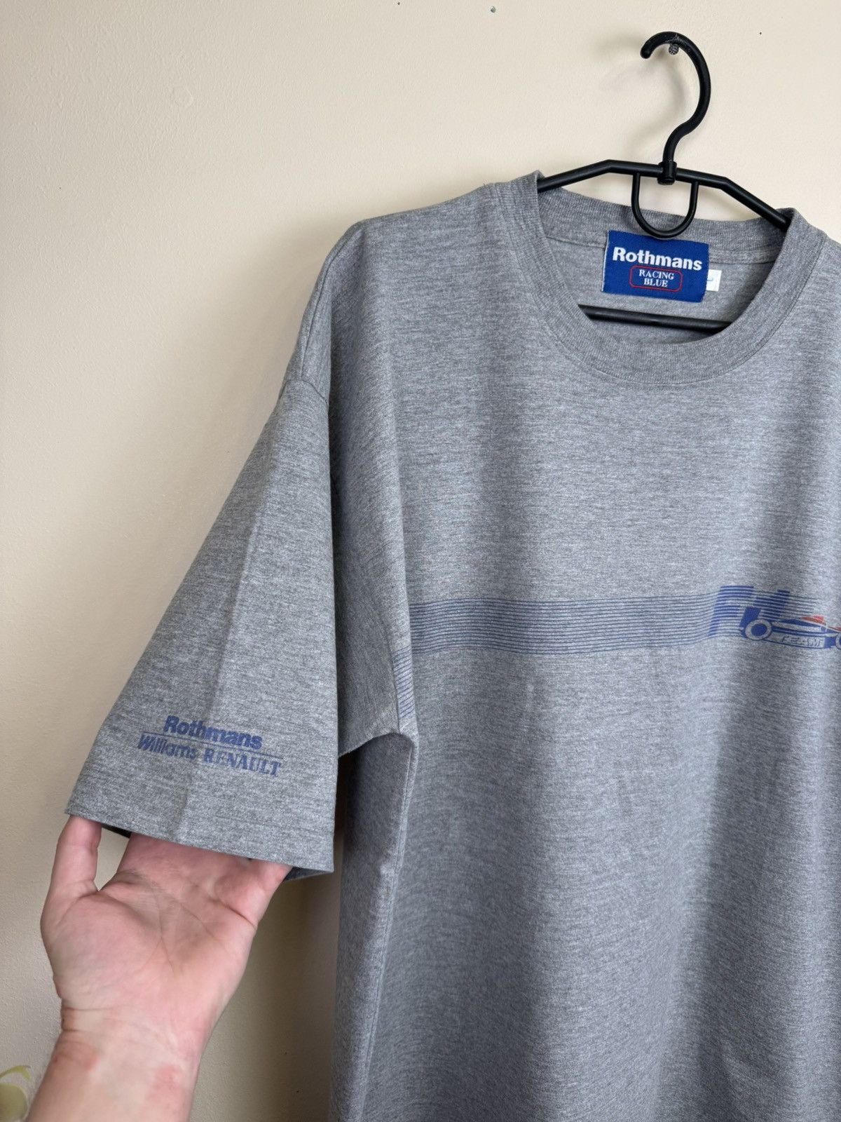 Other Vintage Rothmans Racing Blue T shirt Williams Renault L F1 Size US XL / EU 56 / 4 - 12 Thumbnail