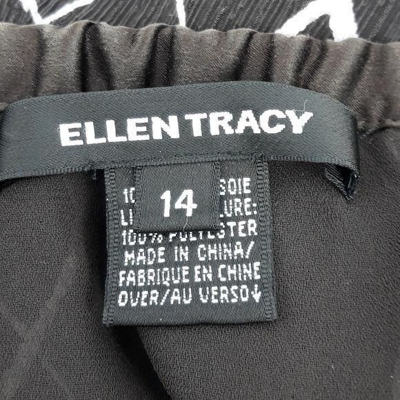 Ellen Tracy Ellen Tracy Silk Pleated Plaid Kirt Sz 14 Brown Crinkle Ful Size 36" / US 14 / IT 50 - 2 Thumbnail