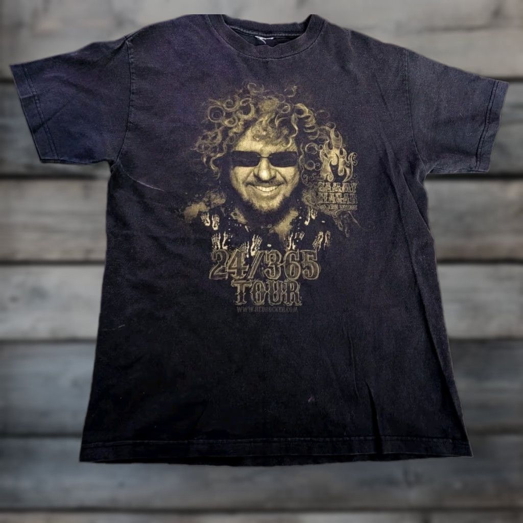 AAA VINTAGE Sammy Hagar Black Tee Shirt Mens Size S 90s Rock Music AAA T-Shirt Short Sleeve Crew Neck Cotton Size US S / EU 44-46 / 1 - 1 Thumbnail