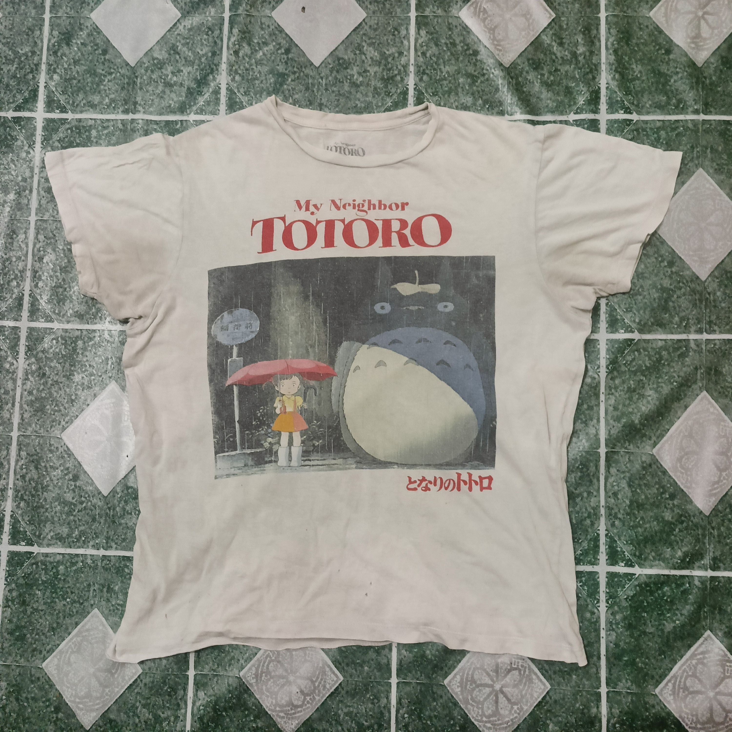 Anime VTG THRASHED Rare Japanese anima Totoro Distressed t shirt Size US M / EU 48-50 / 2 - 1 Thumbnail