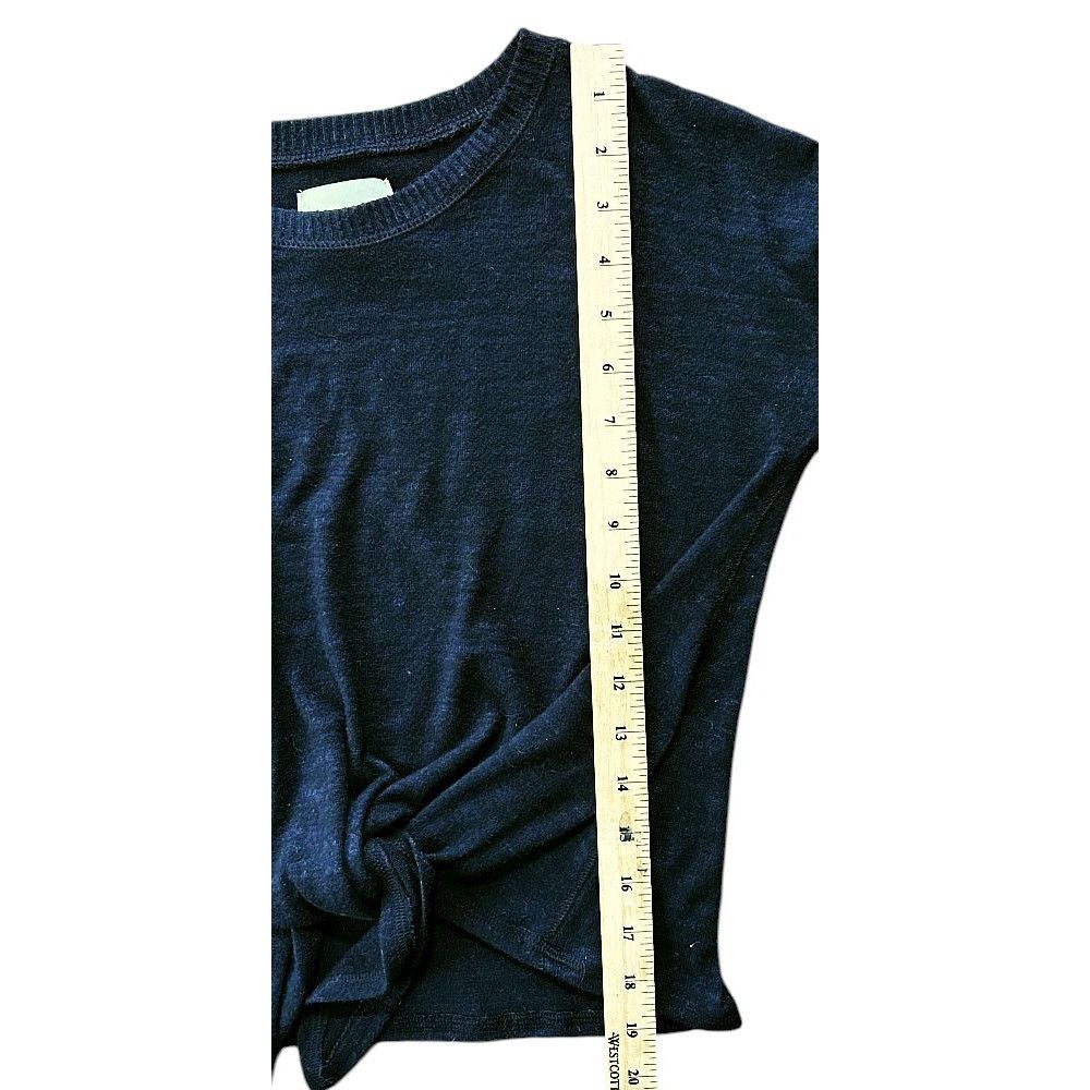 Abercrombie & Fitch Abercrombie & Fitch Soft A & F Cozy Side Tie Black Sweater Size S / US 4 / IT 40 - 2 Thumbnail