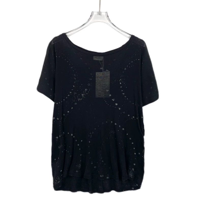Saint Laurent Paris Saint Laurent Black sequined cotton short sleeve T-shirt 25 Size US XS / EU 42 / 0 - 1 Thumbnail