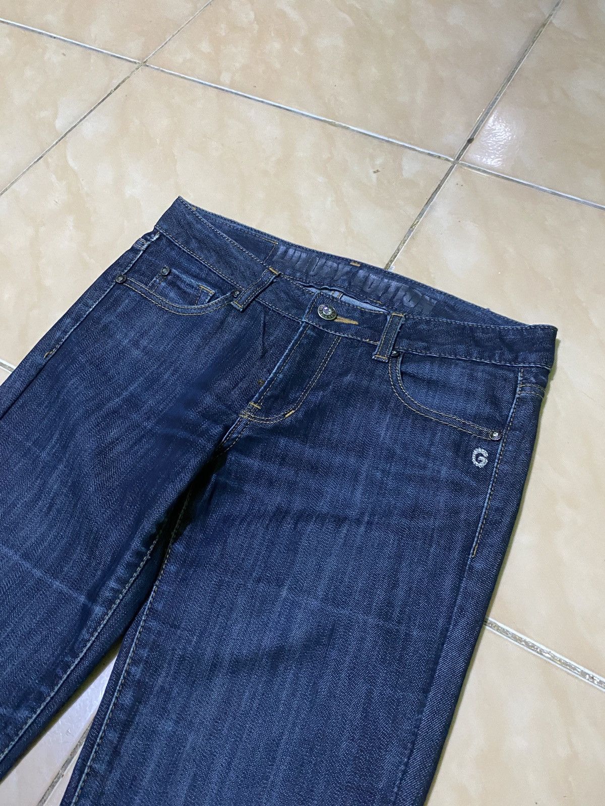 Guess × If Six Was Nine × Japanese Brand guess flare jeans blue indigo beads back pokcet Size 26" / US 2 / IT 38 - 4 Thumbnail
