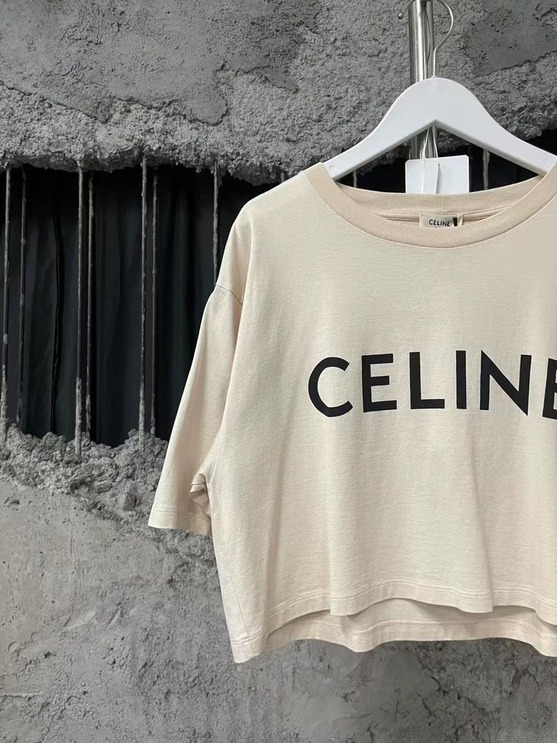 Celine Celine Logo Short Sleeve Top Size US M / EU 48-50 / 2 - 3 Thumbnail