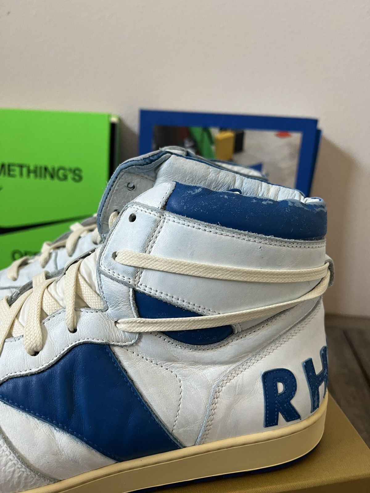 Rhude Rhude Rhecess Hi Sneakers Size US 12 / EU 45 - 3 Thumbnail