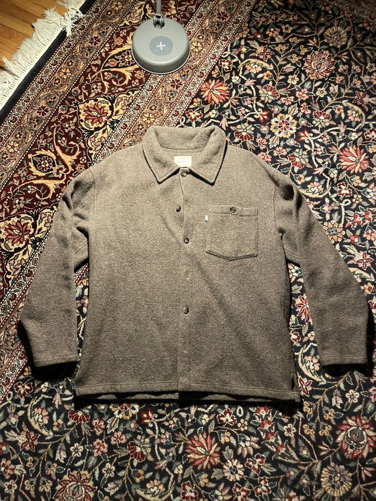 RIER RIER X MONOCLE Fleece Overshirt - Hazelnut Size US M / EU 48-50 / 2 - 1 Thumbnail