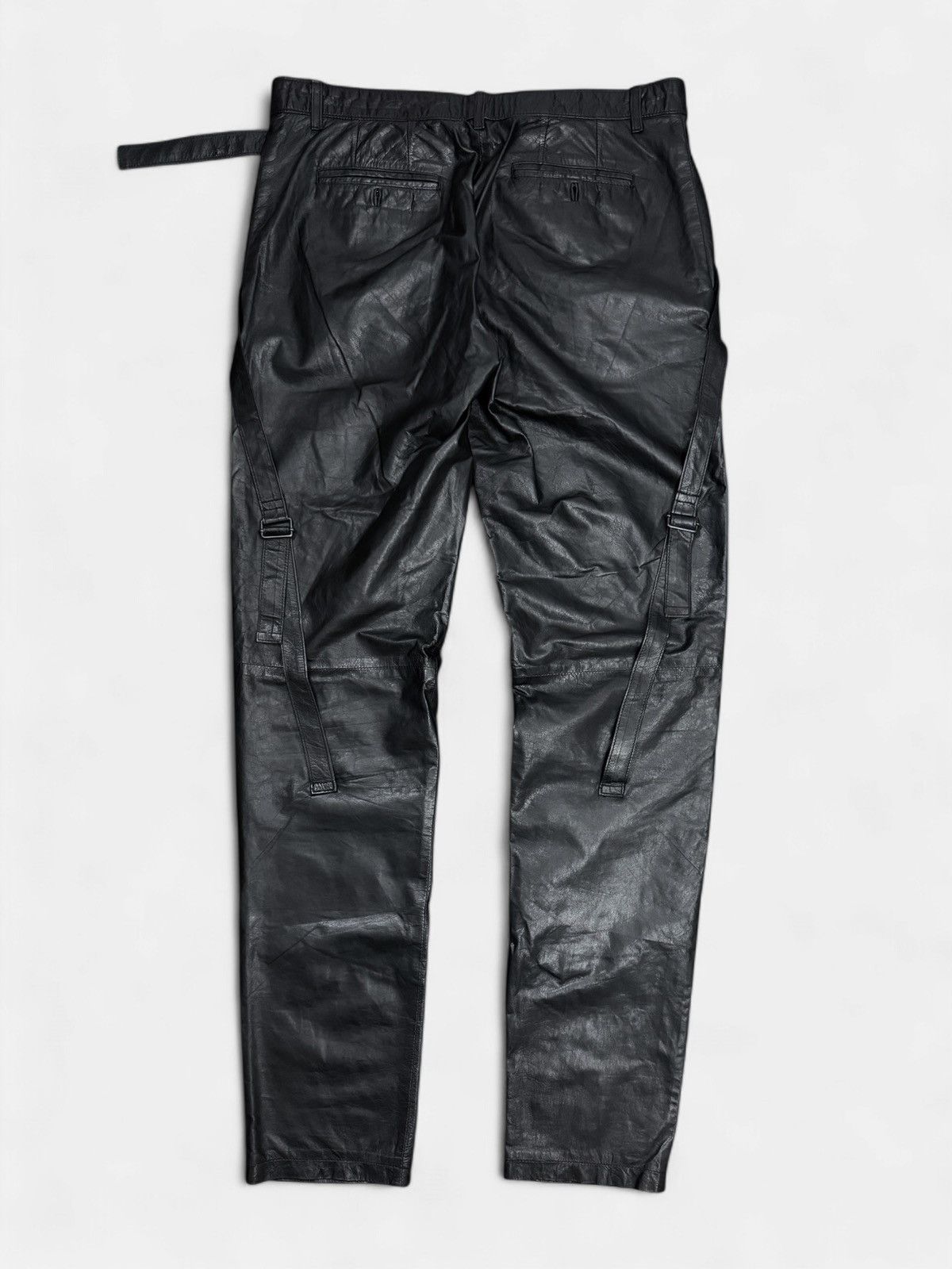 Ann Demeulemeester Ann Demeulemeester - Bondage Leather Pants Size US 31 - 1 Thumbnail