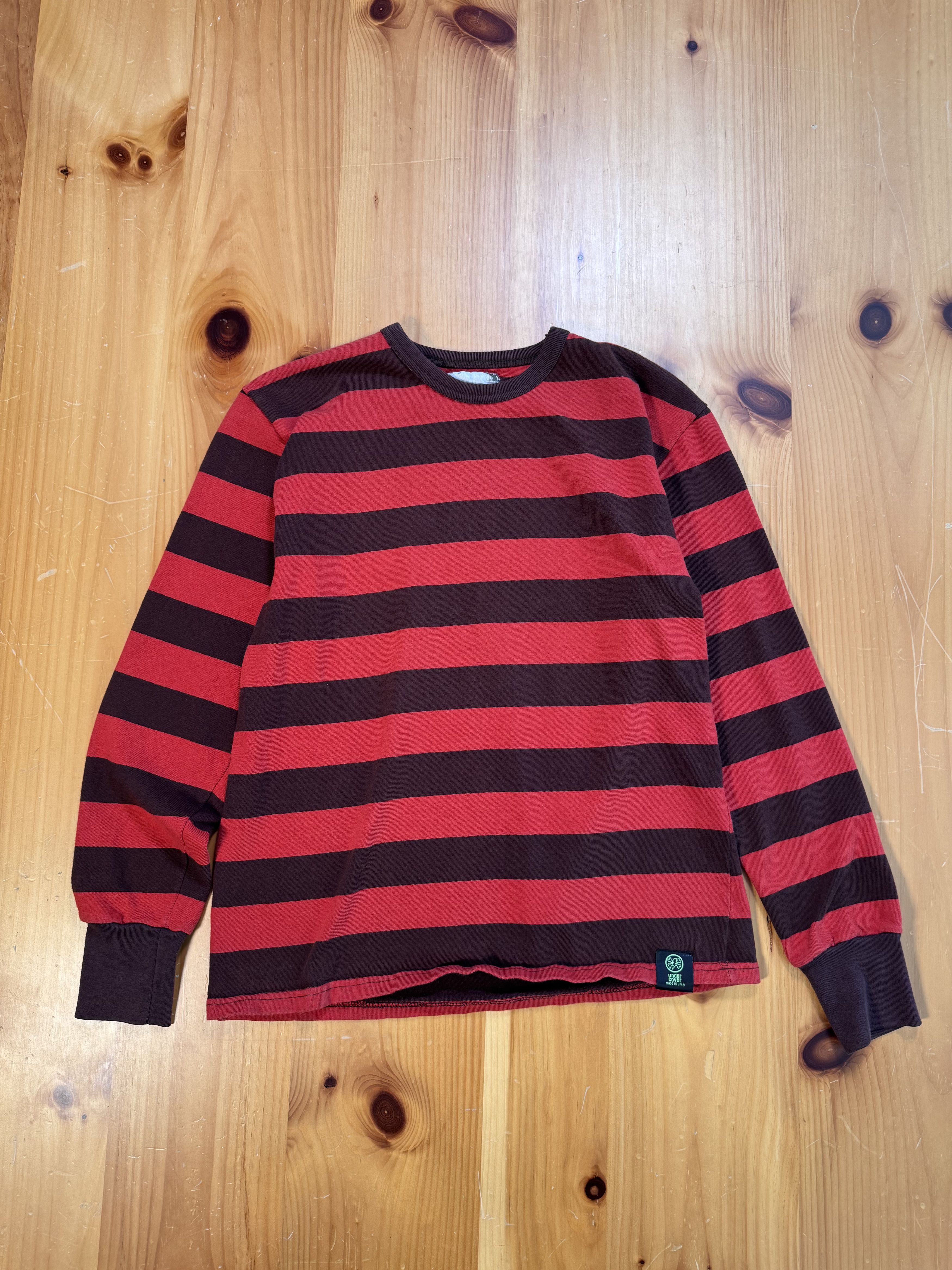 Undercover Undercover FW 2003 Stripe Long sleeve t shirt Size US XL / EU 56 / 4 - 1 Thumbnail
