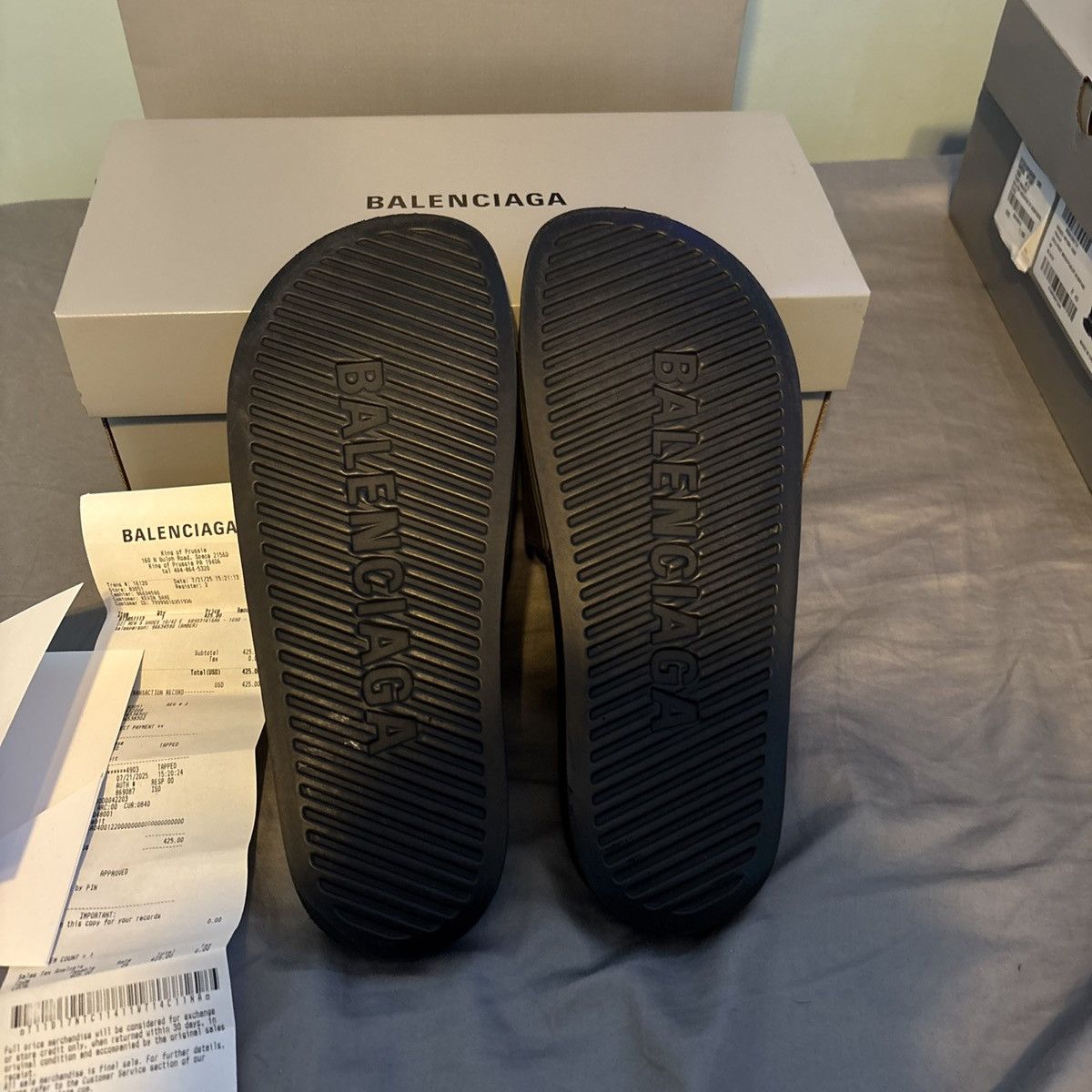 Balenciaga Balenciaga circle logo slides Size US 9 / EU 42 - 3 Thumbnail