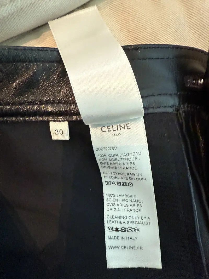 Celine Studded Leather Jeans Runway Size US 30 / EU 46 - 7 Thumbnail