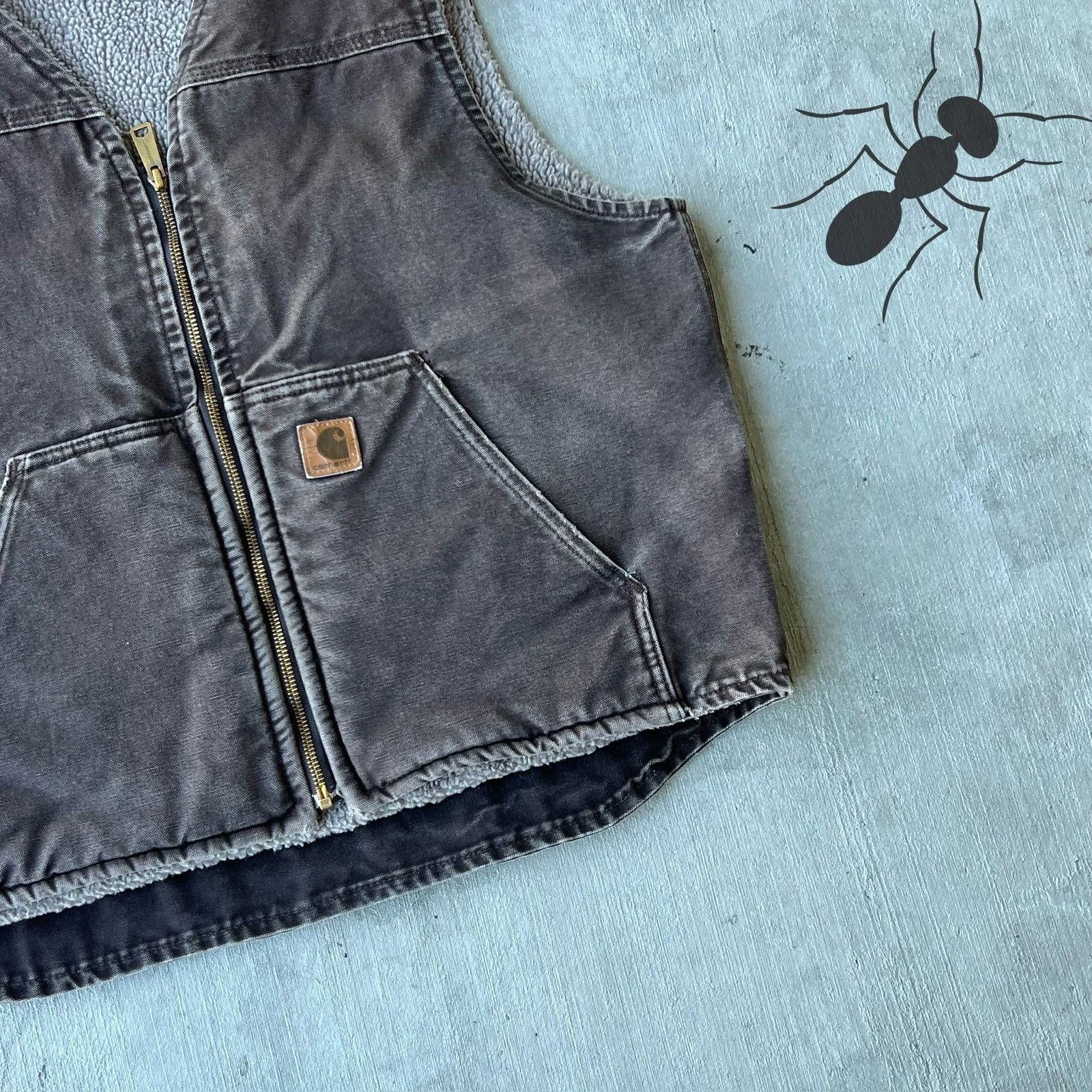Carhartt × Vintage Carhartt V26 DKB faded brown work wear vest Size US L / EU 52-54 / 3 - 2 Thumbnail