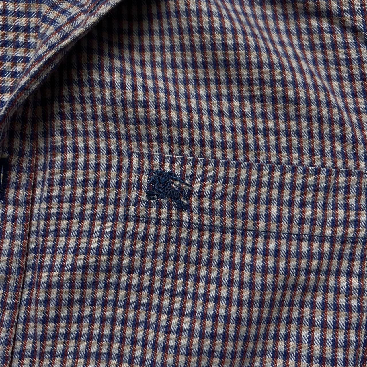 Burberry × Japanese Brand Burberry Brit Shirt Long Sleeve Navy Size M Size US M / EU 48-50 / 2 - 3 Thumbnail