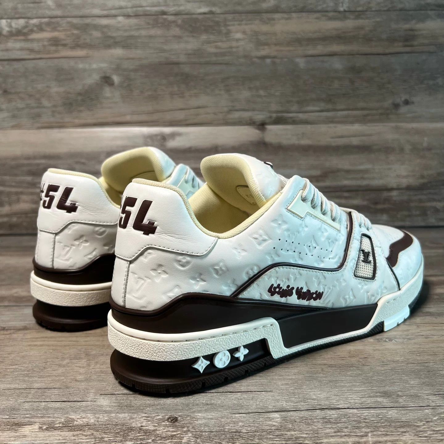 Louis Vuitton LV Trainer Tyler Tan Mocha UK7/41 Size US 8 / EU 41 - 3 Thumbnail