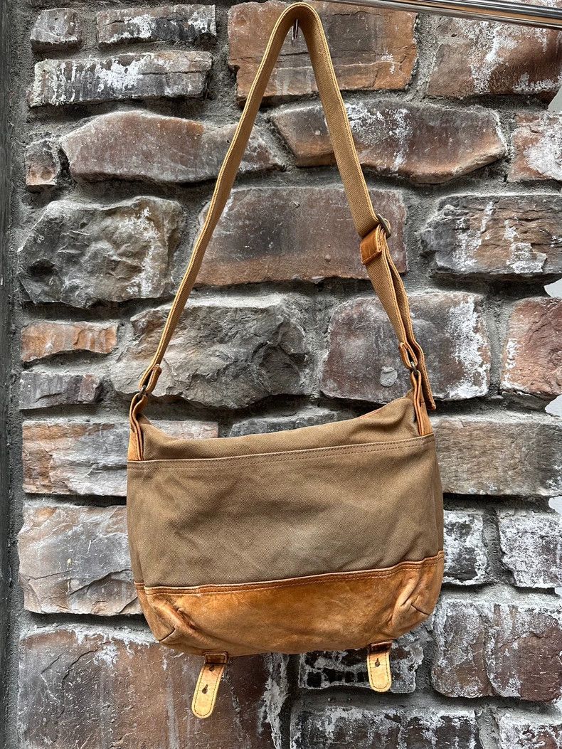 Yohji Yamamoto Yohji Yamamoto Early cowhide canvas patchwork briefcase mes Size ONE SIZE - 3 Thumbnail