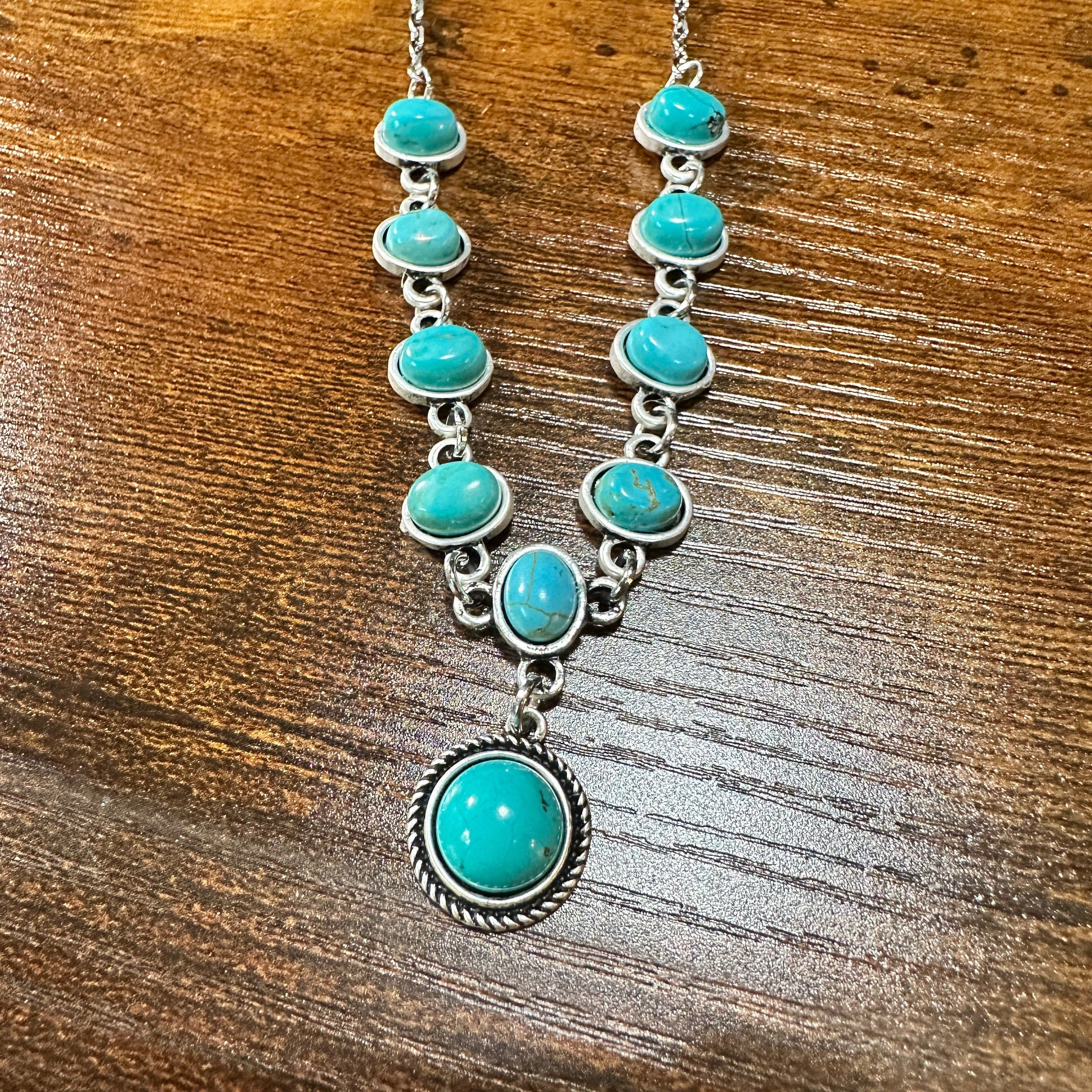 Other Unique Handmade Turquoise Necklace, Cowgirl Southwestern Adj Size ONE SIZE - 4 Thumbnail