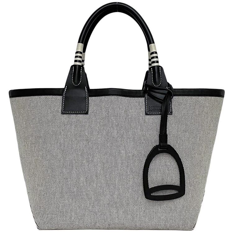 Hermes HERMES Tote Bag Grey Cotton Size ONE SIZE - 1 Thumbnail