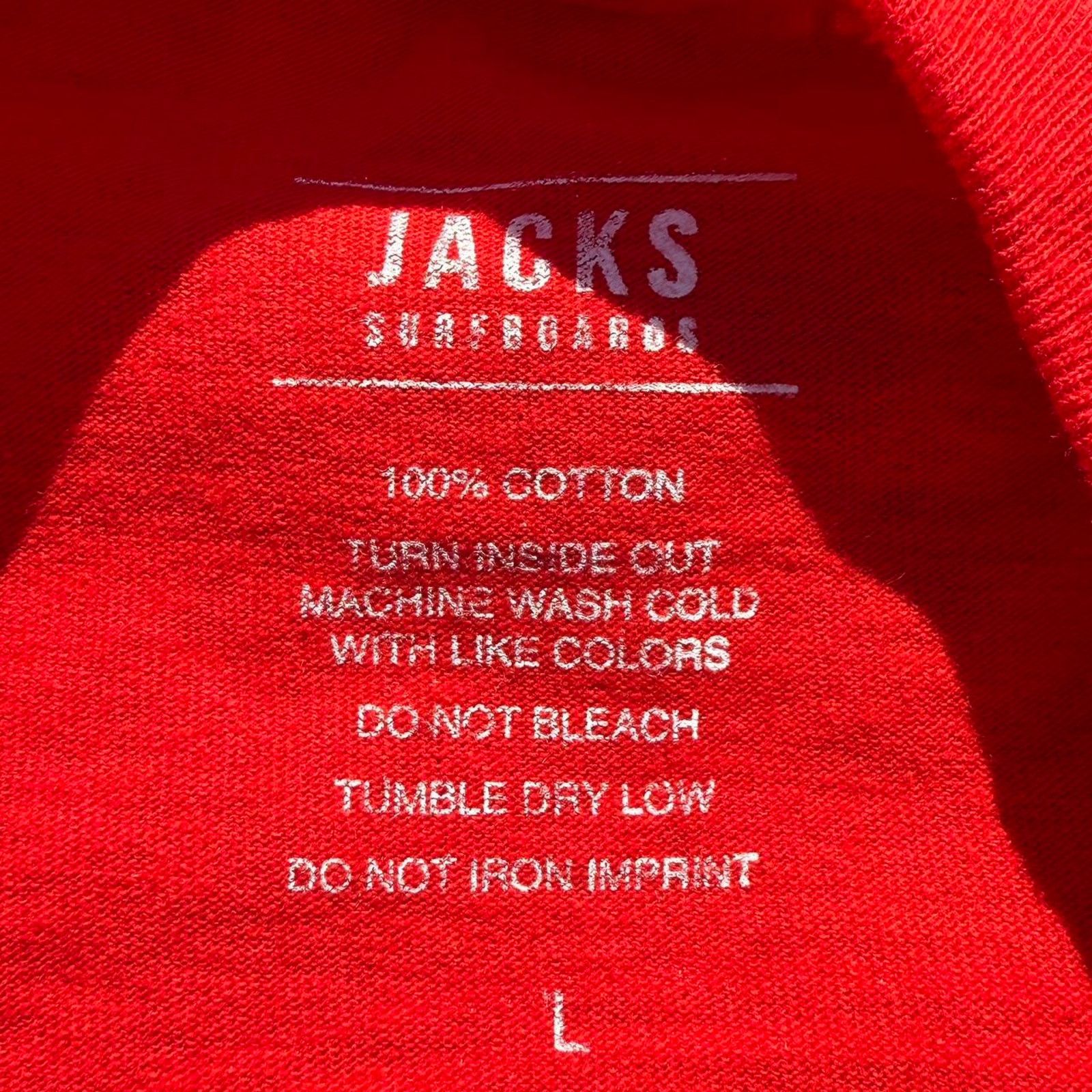 Hanes Jacks Surfboards Red Vintage Tee Size Men's L Size US L / EU 52-54 / 3 - 2 Thumbnail